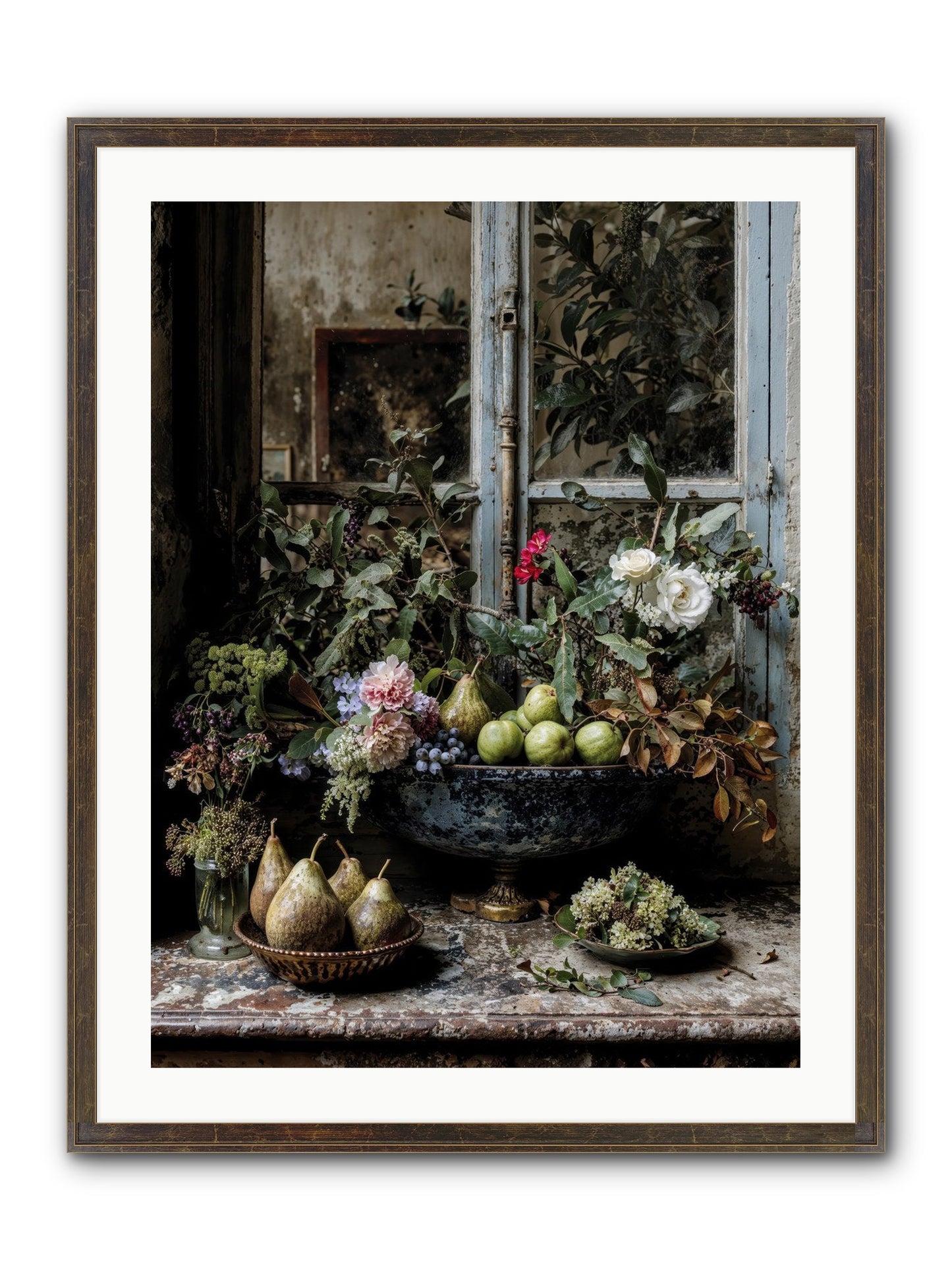 Abbondanza Framed Print - Slimwoods Black/Gold 24x32