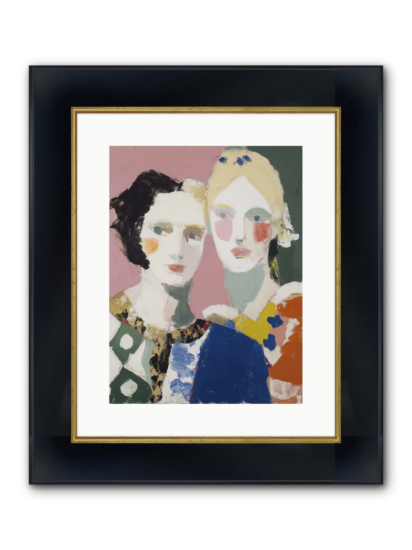 Absorbed Framed Print - Wide Black w/Gold 12x16