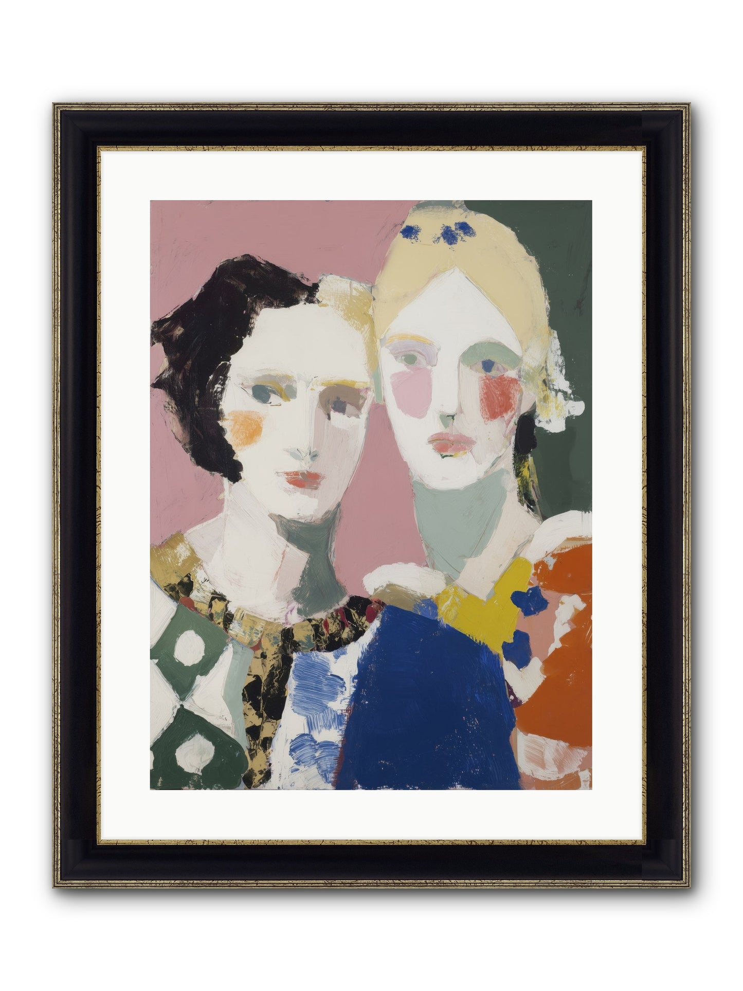 Absorbed Framed Print - Black & Gold 18x24