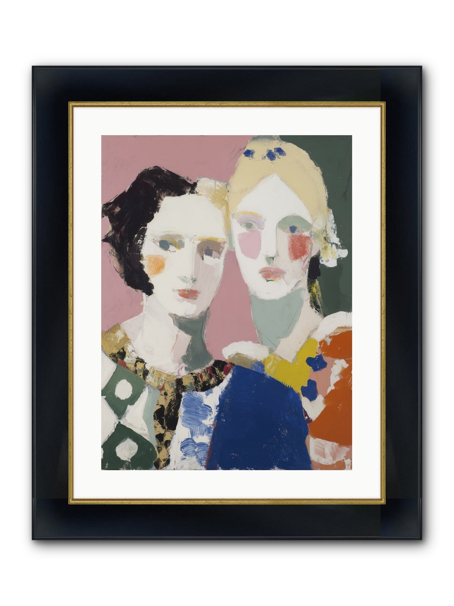 Absorbed Framed Print - Wide Black w/Gold 18x24