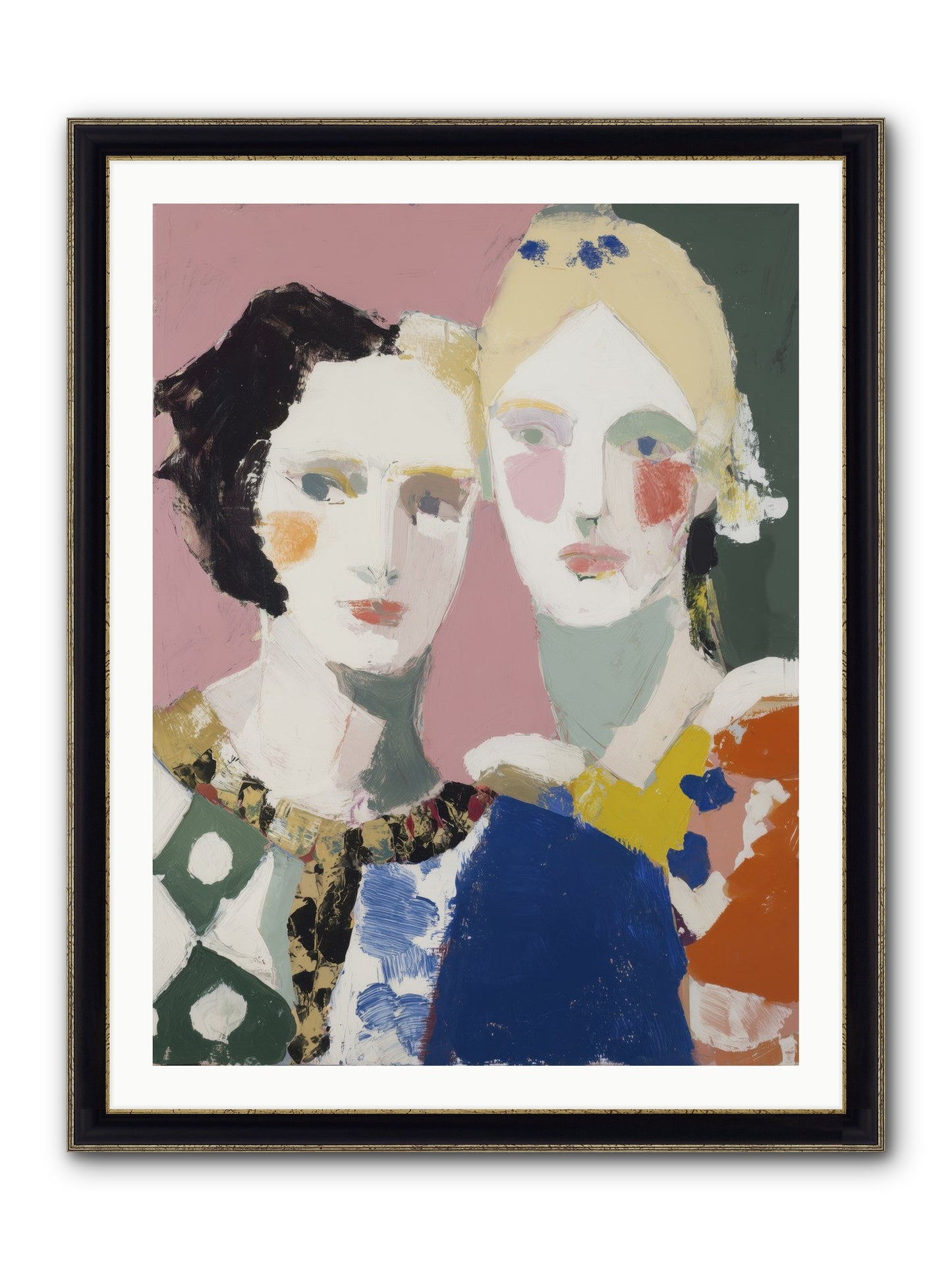 Absorbed Framed Print - Black & Gold 30x40
