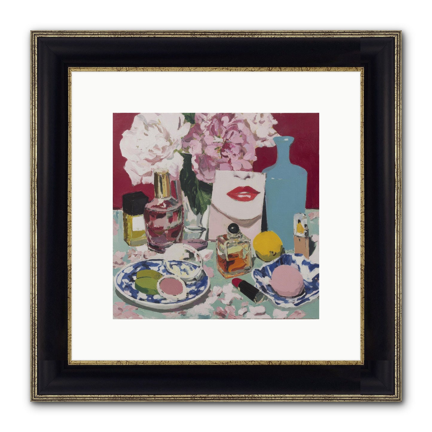 Abundance Was The Answer Framed Print - Black & Gold 10x10