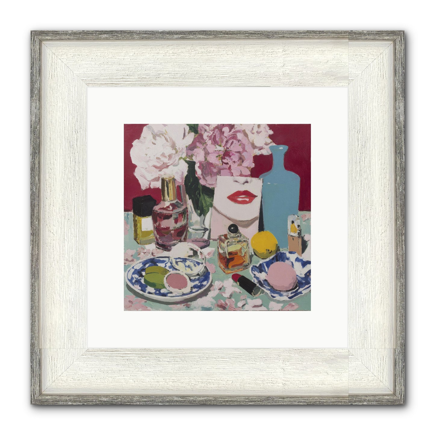 Abundance Was The Answer Framed Print - Driftwood White 10x10