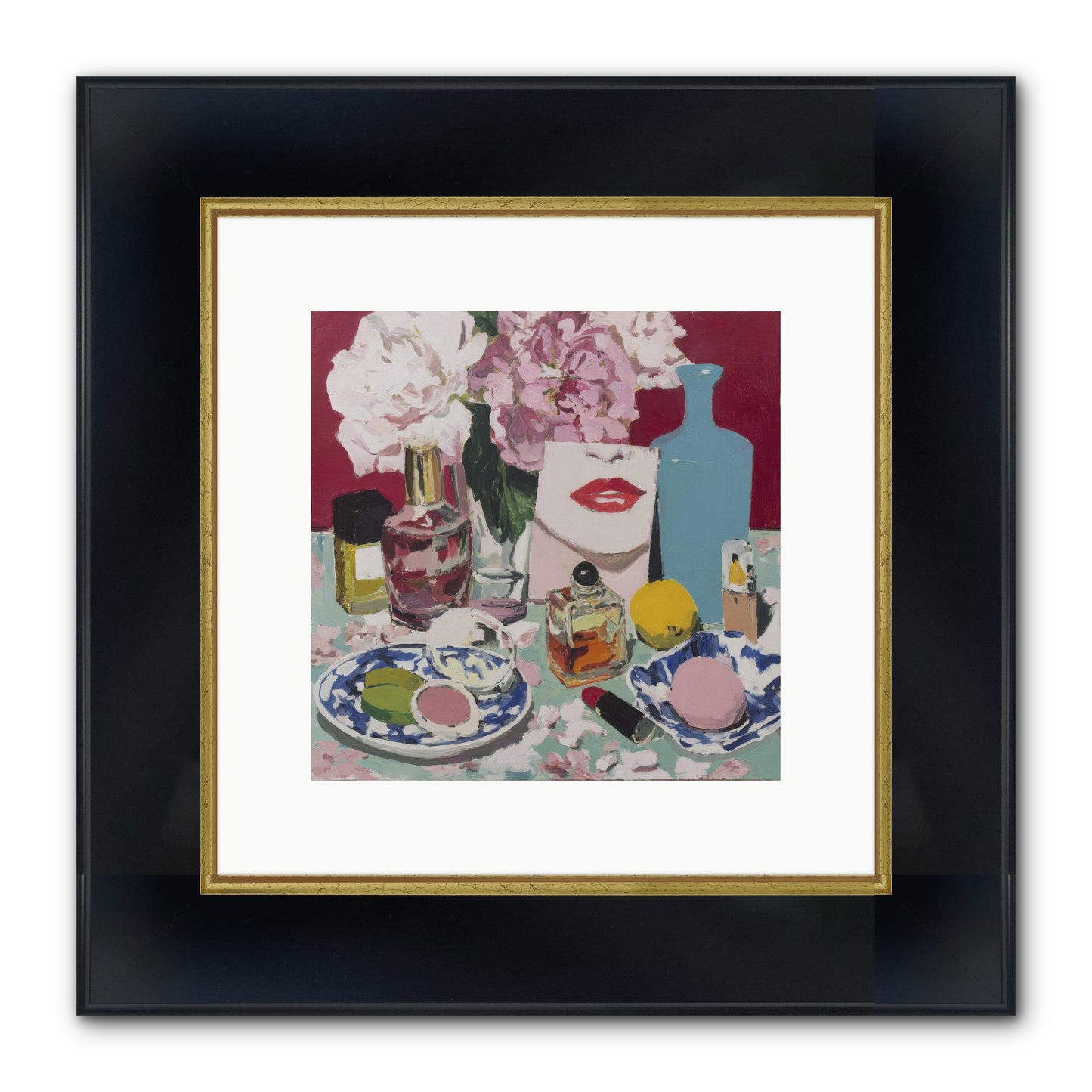 Abundance Was The Answer Framed Print - Wide Black w/Gold 10x10