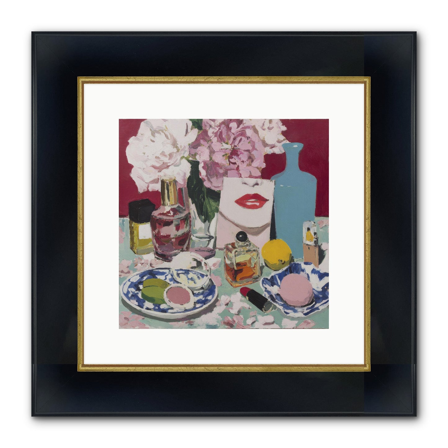 Abundance Was The Answer Framed Print - Wide Black w/Gold 12x12