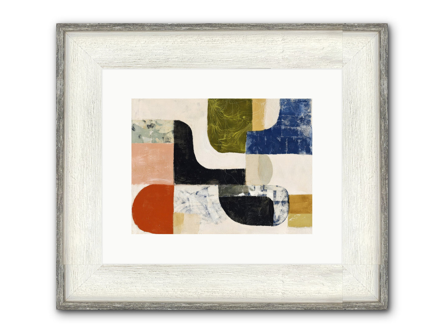 Abyss Framed Print - Driftwood White 12x9