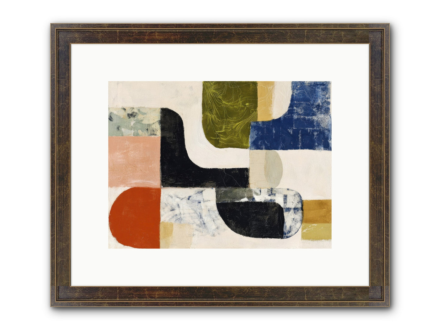 Abyss Framed Print - Slimwoods Black/Gold 12x9