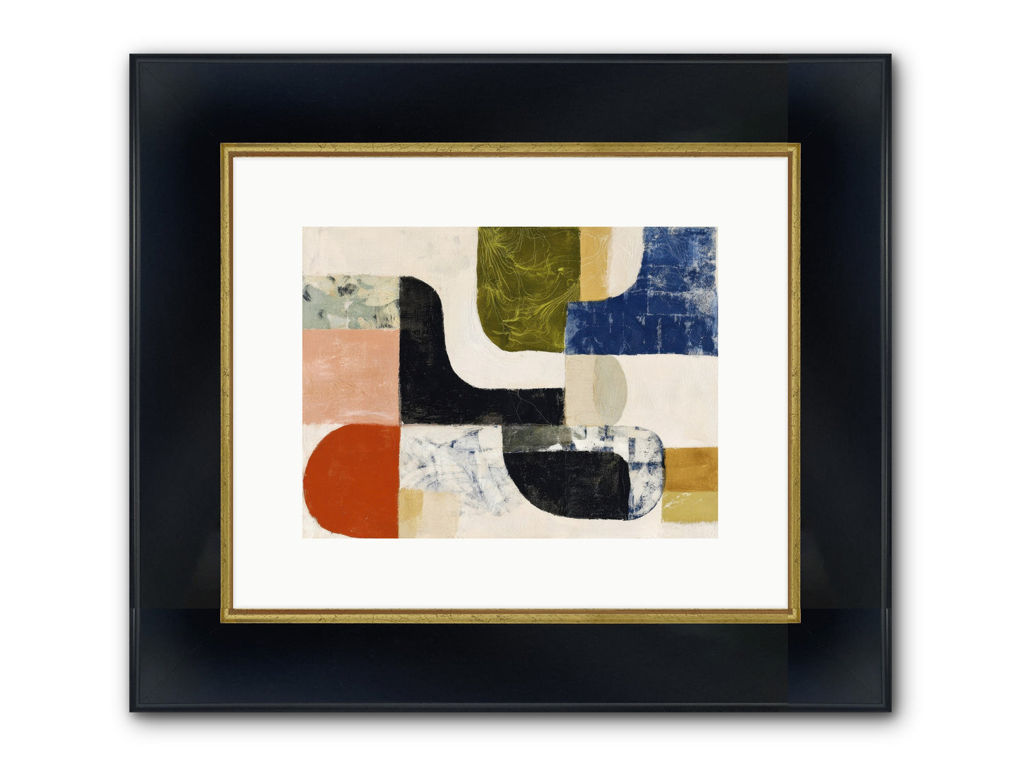Abyss Framed Print - Wide Black w/Gold 12x9