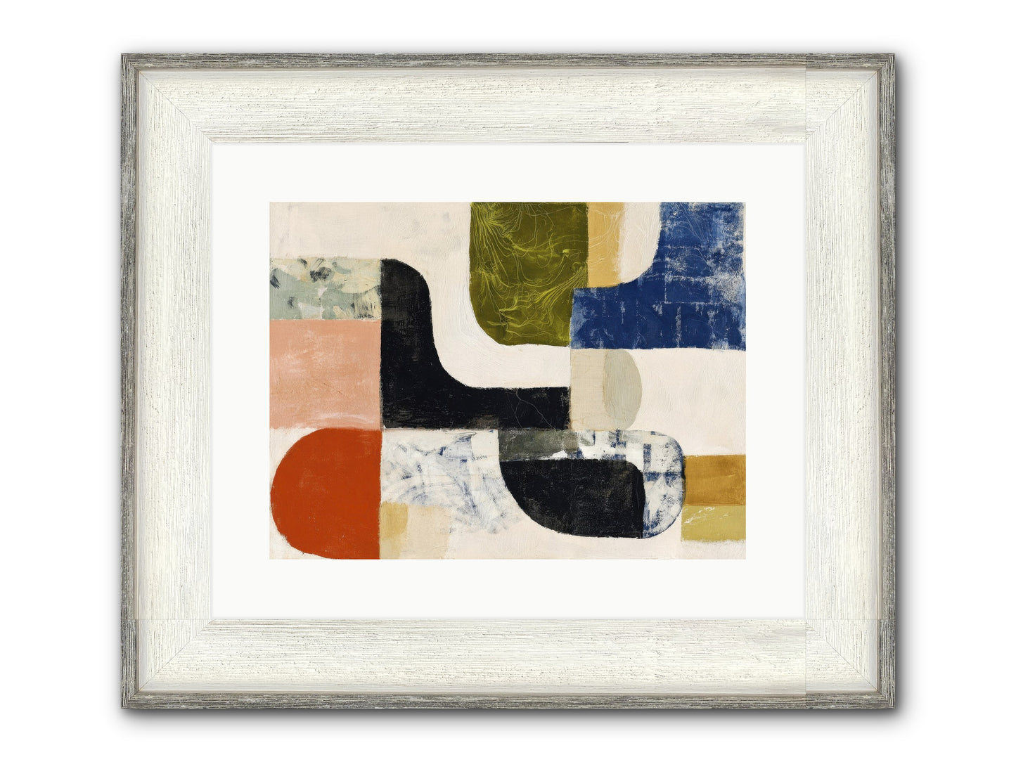 Abyss Framed Print - Driftwood White 16x12