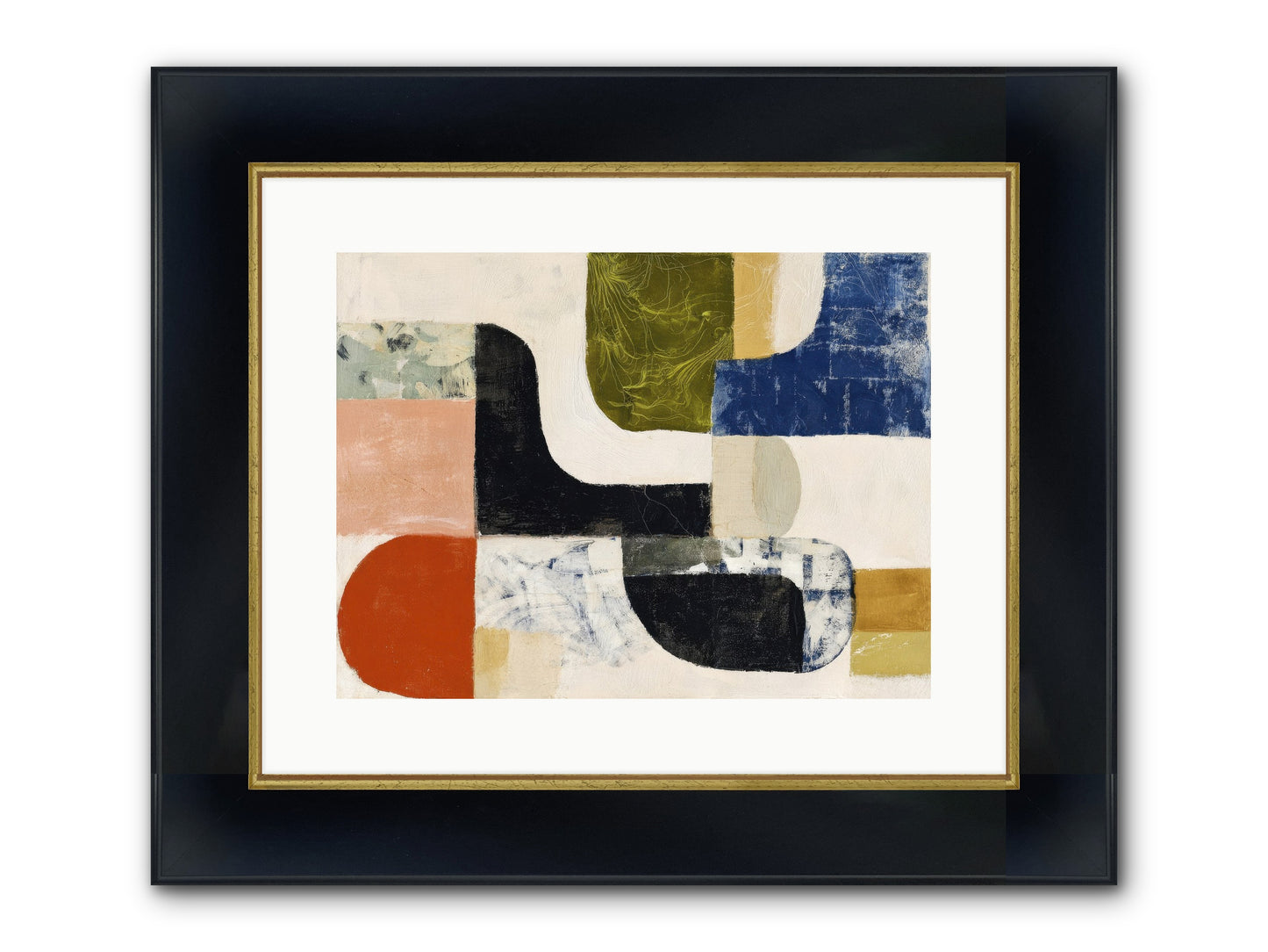 Abyss Framed Print - Wide Black w/Gold 16x12