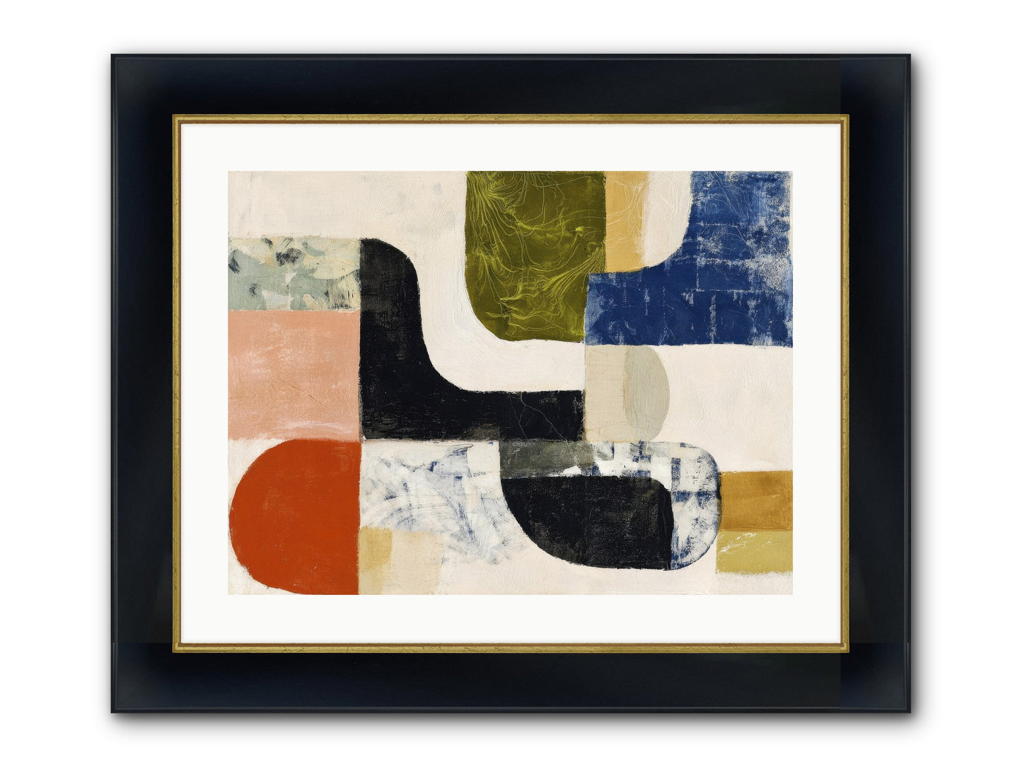 Abyss Framed Print - Wide Black w/Gold 24x18