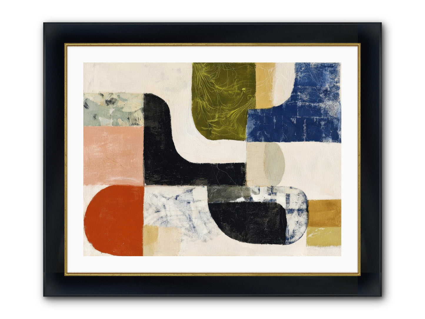 Abyss Framed Print - Wide Black w/Gold 32x24