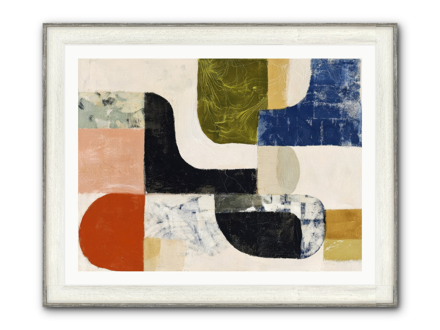 Abyss Framed Print - Driftwood White 40x30