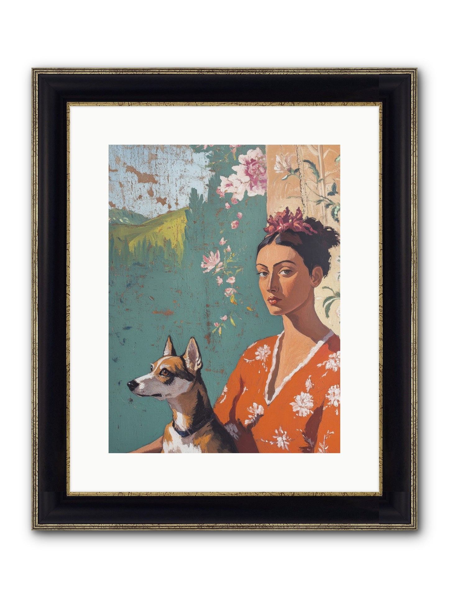 Adored Beyond Words Framed Print - Black & Gold 12x16