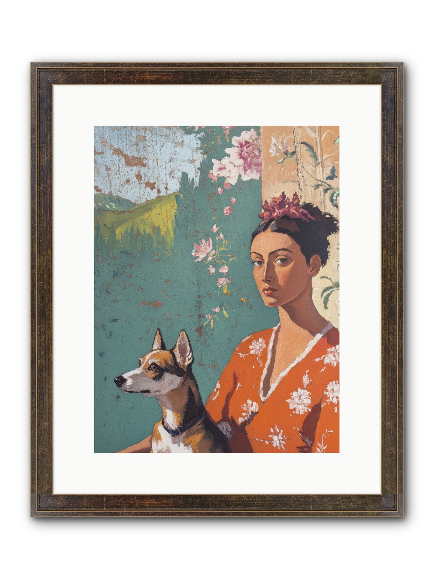 Adored Beyond Words Framed Print - Slimwoods Black/Gold 12x16