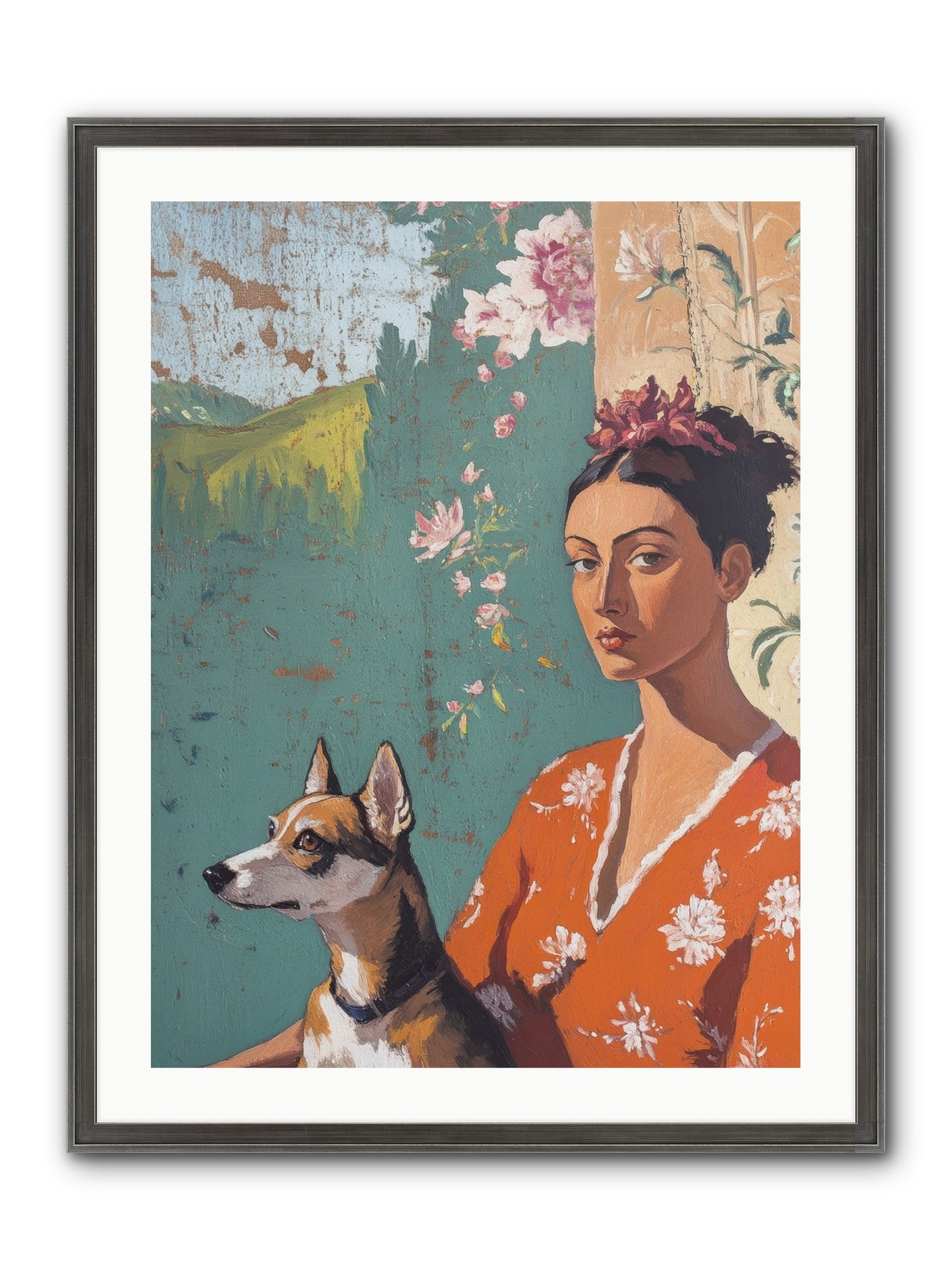 Adored Beyond Words Framed Print - Slimwoods Black/Silver 24x32