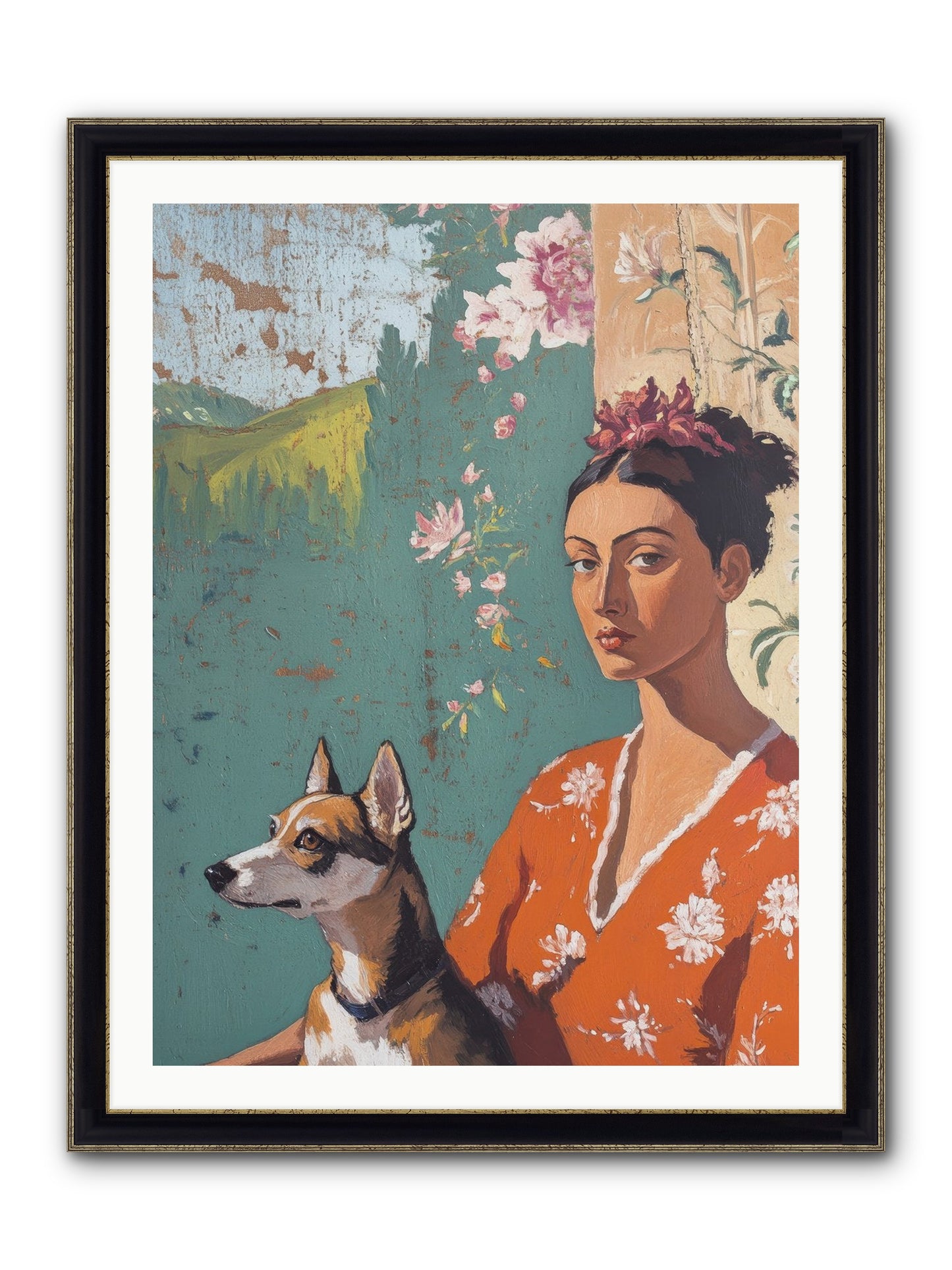 Adored Beyond Words Framed Print - Black & Gold 30x40