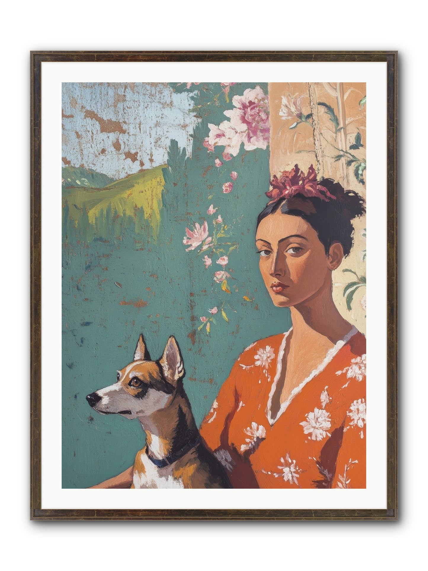 Adored Beyond Words Framed Print - Slimwoods Black/Gold 30x40