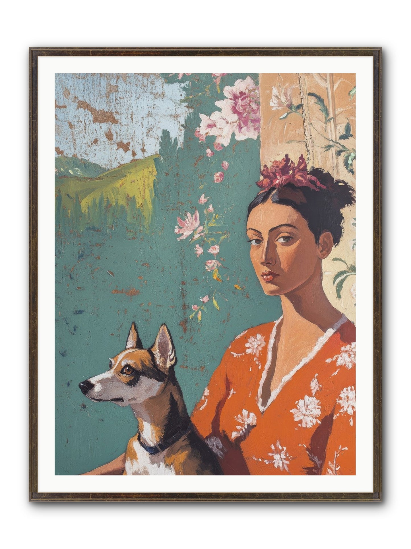 Adored Beyond Words Framed Print - Slimwoods Black/Gold 36x48