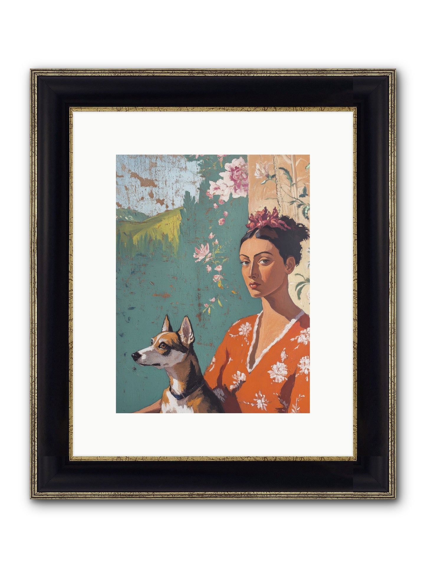 Adored Beyond Words Framed Print - Black & Gold 9x12