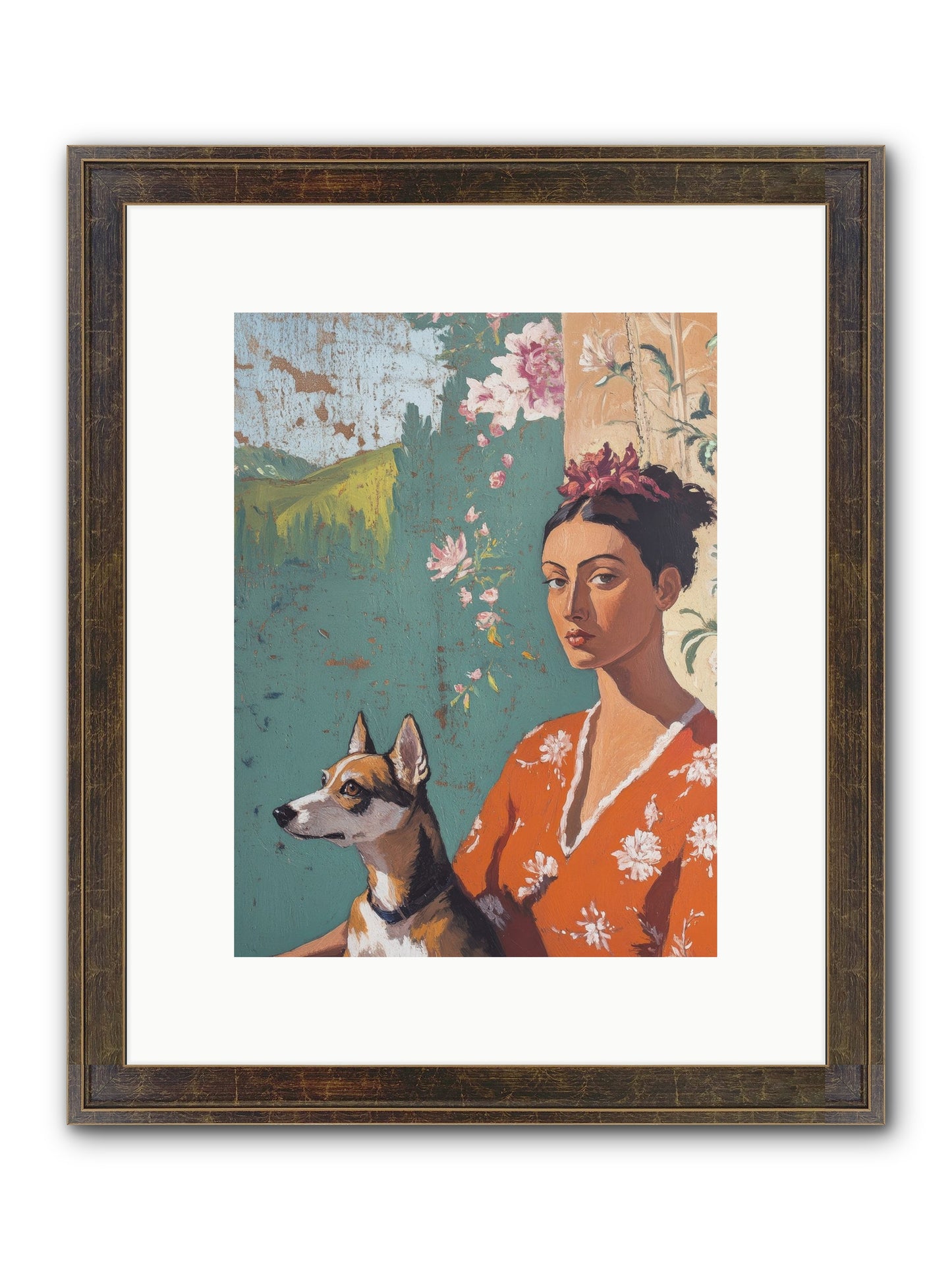Adored Beyond Words Framed Print - Slimwoods Black/Gold 9x12