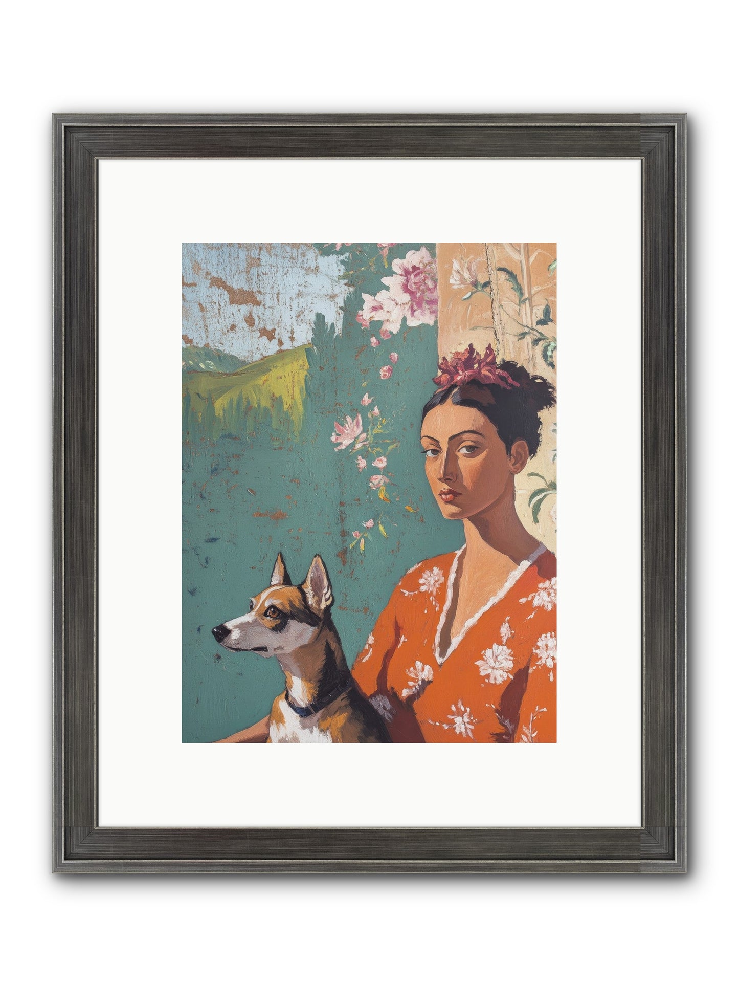 Adored Beyond Words Framed Print - Slimwoods Black/Silver 9x12