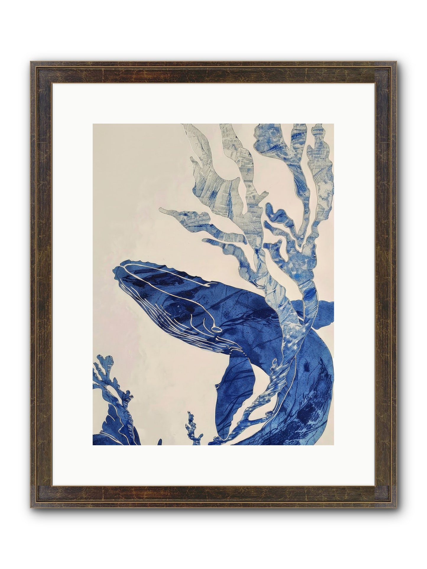 Aegean Echoes Framed Print - Slimwoods Black/Gold 12x16