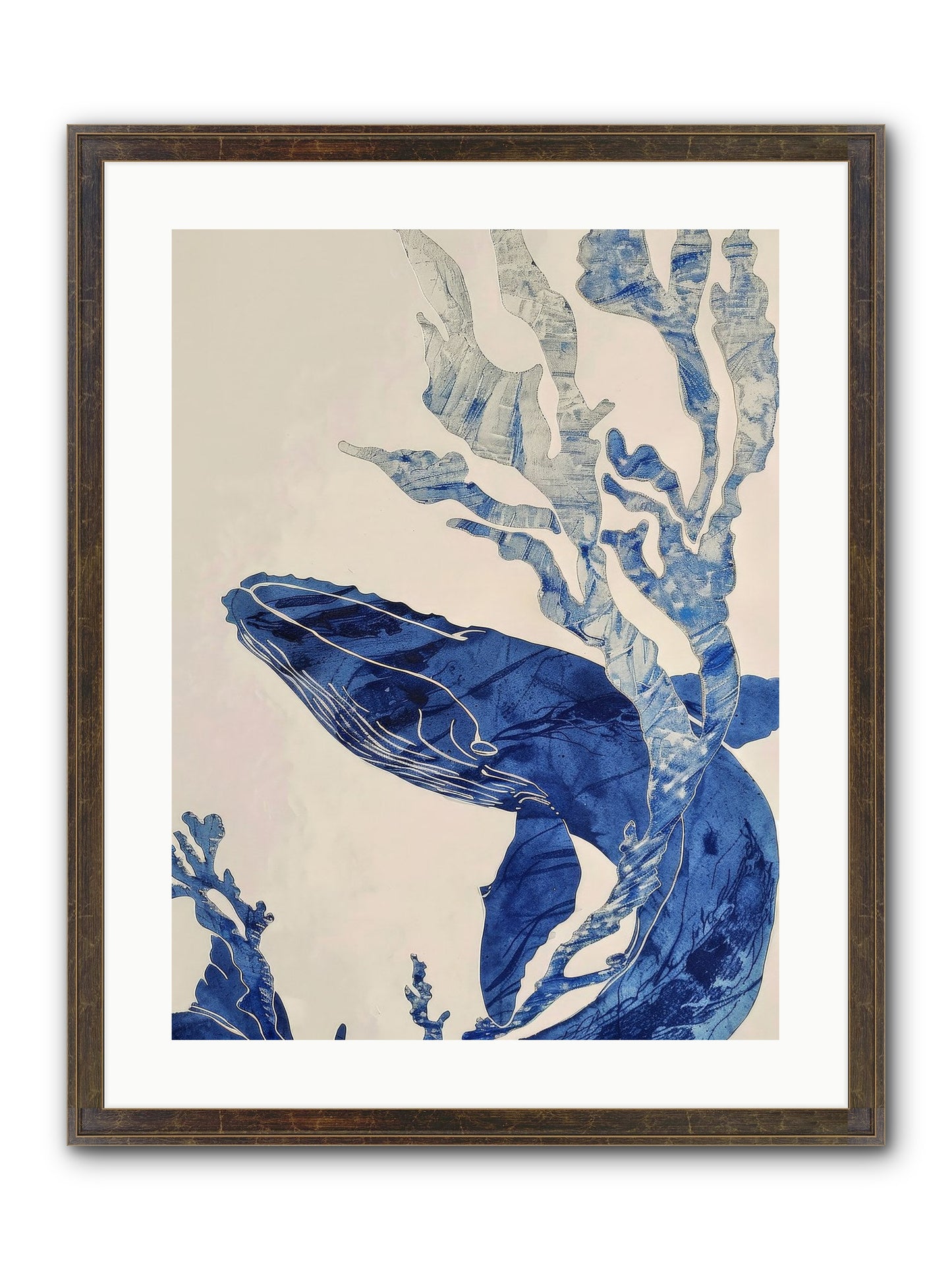 Aegean Echoes Framed Print - Slimwoods Black/Gold 18x24