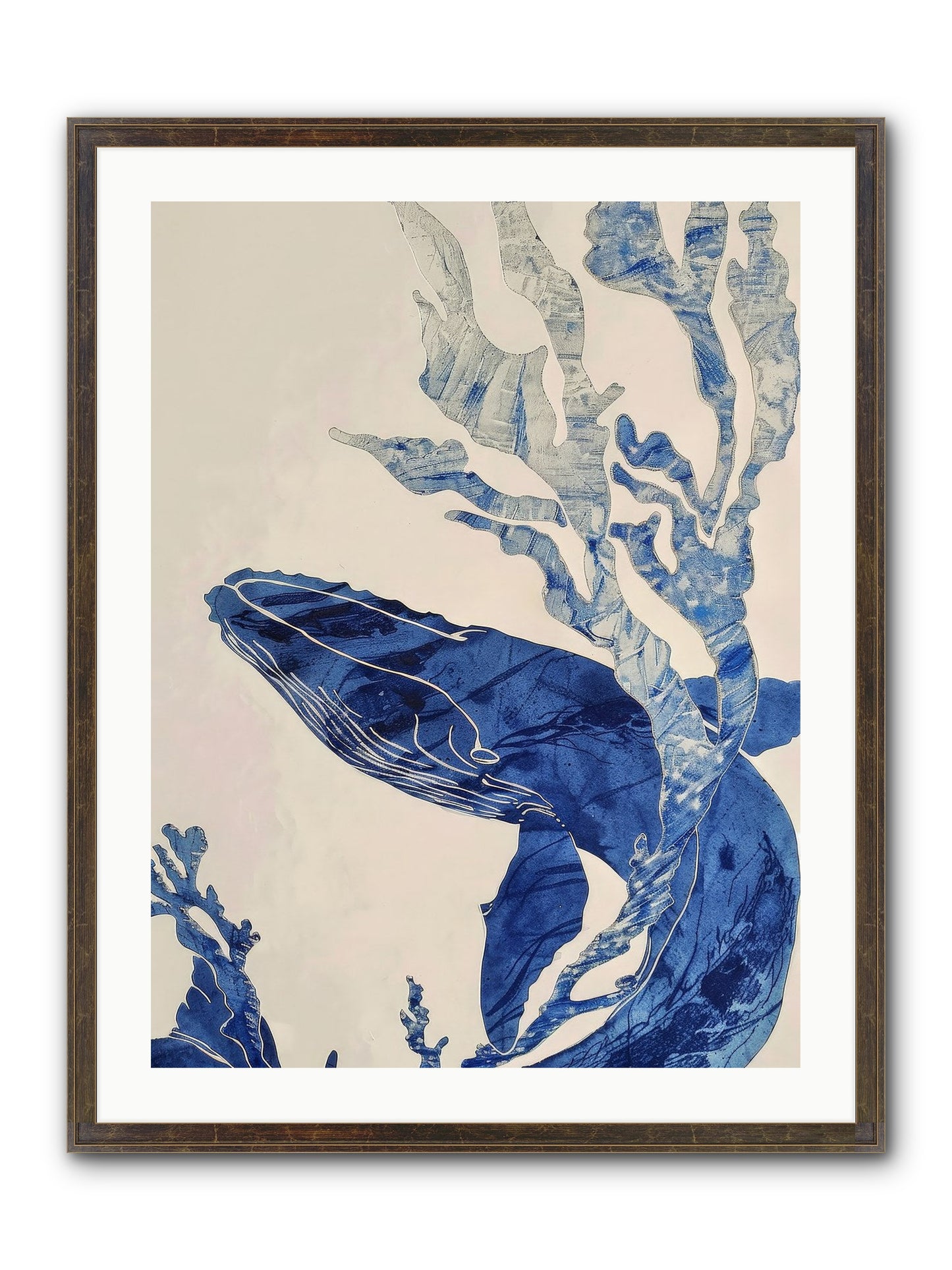 Aegean Echoes Framed Print - Slimwoods Black/Gold 24x32