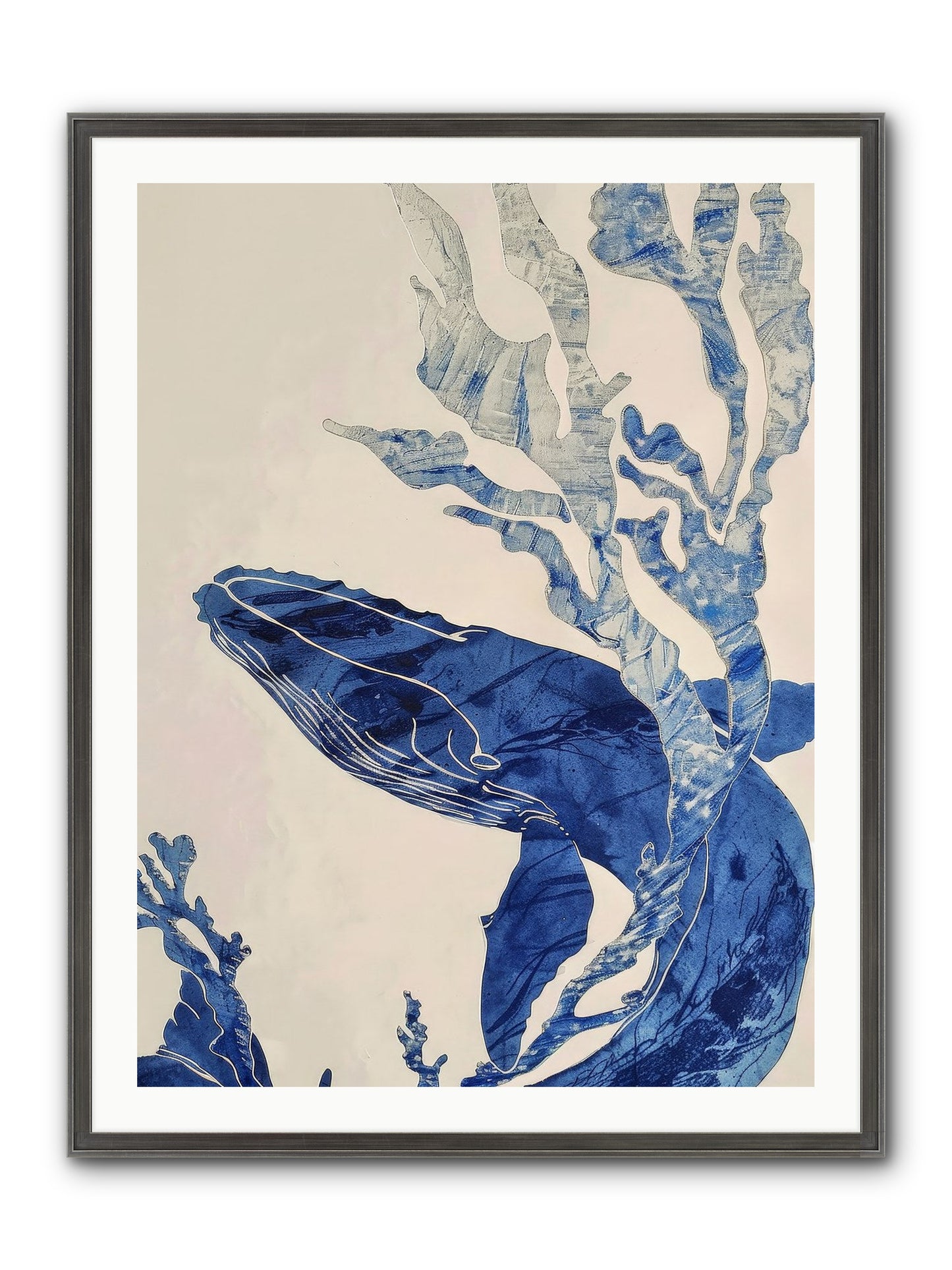 Aegean Echoes Framed Print - Slimwoods Black/Silver 30x40