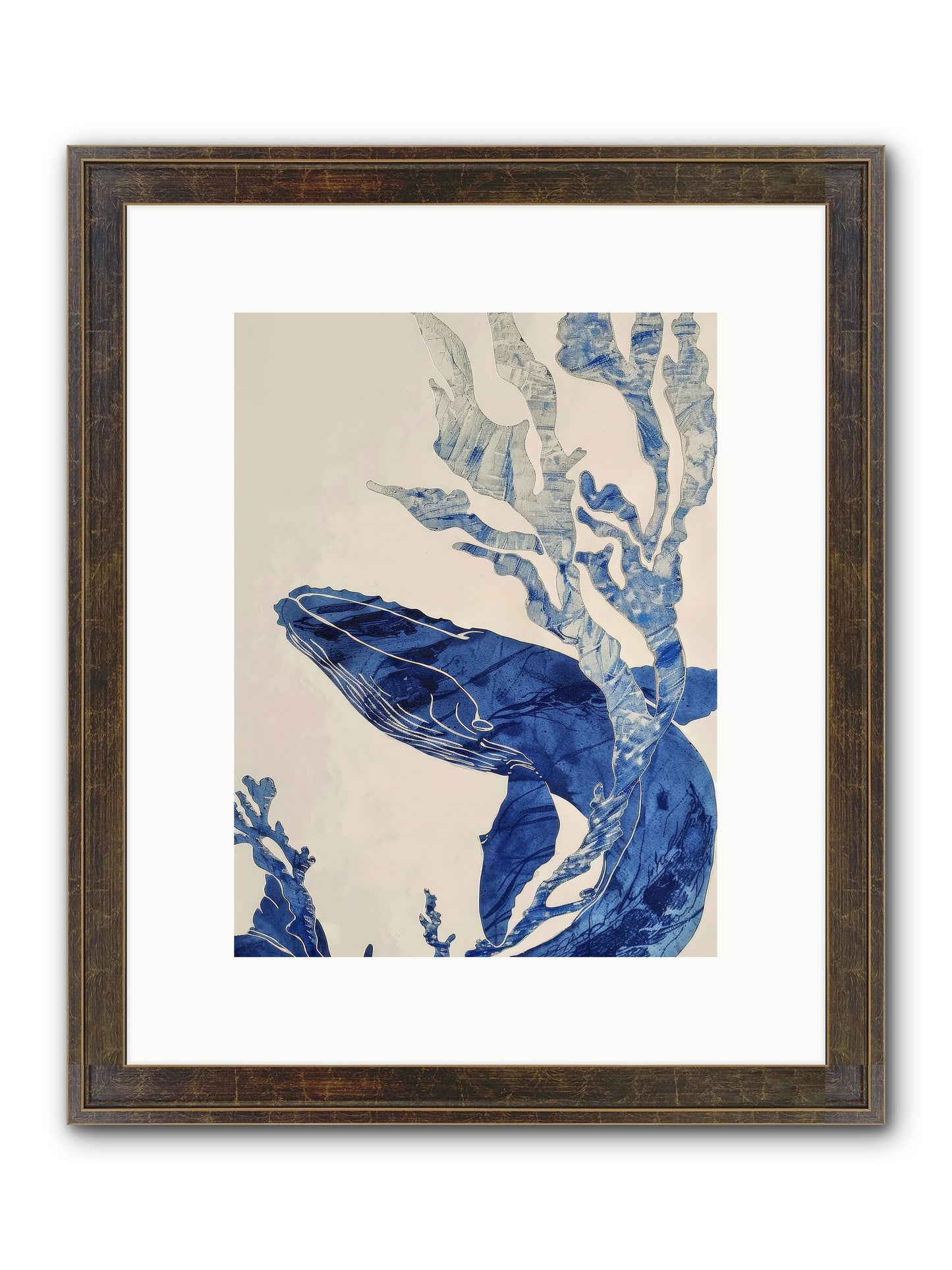 Aegean Echoes Framed Print - Slimwoods Black/Gold 9x12