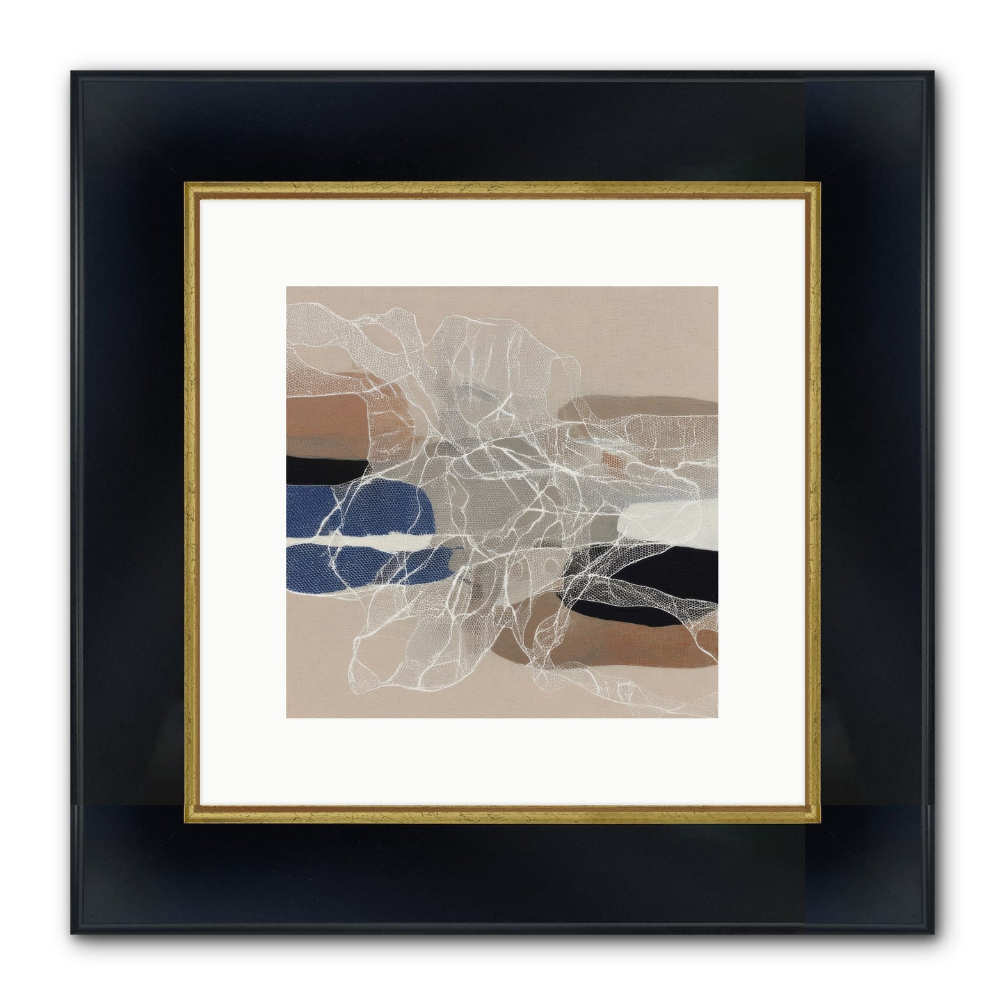 Aegis Framed Print - Wide Black w/Gold 10x10