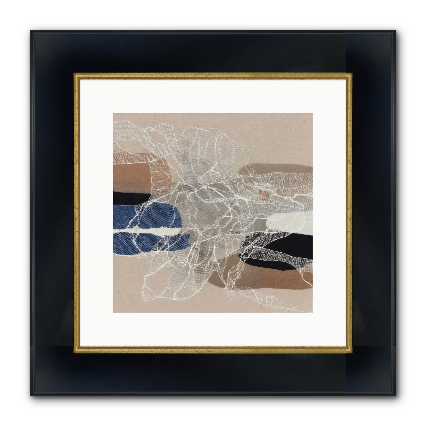 Aegis Framed Print - Wide Black w/Gold 12x12