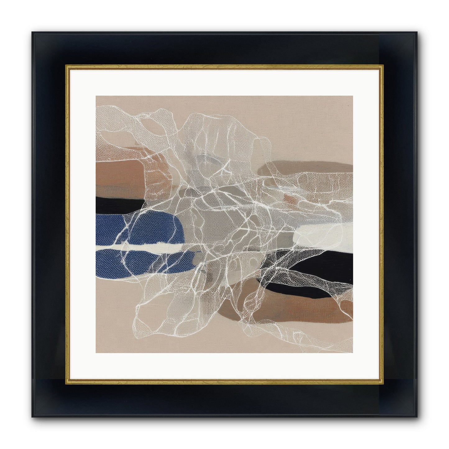 Aegis Framed Print - Wide Black w/Gold 20x20