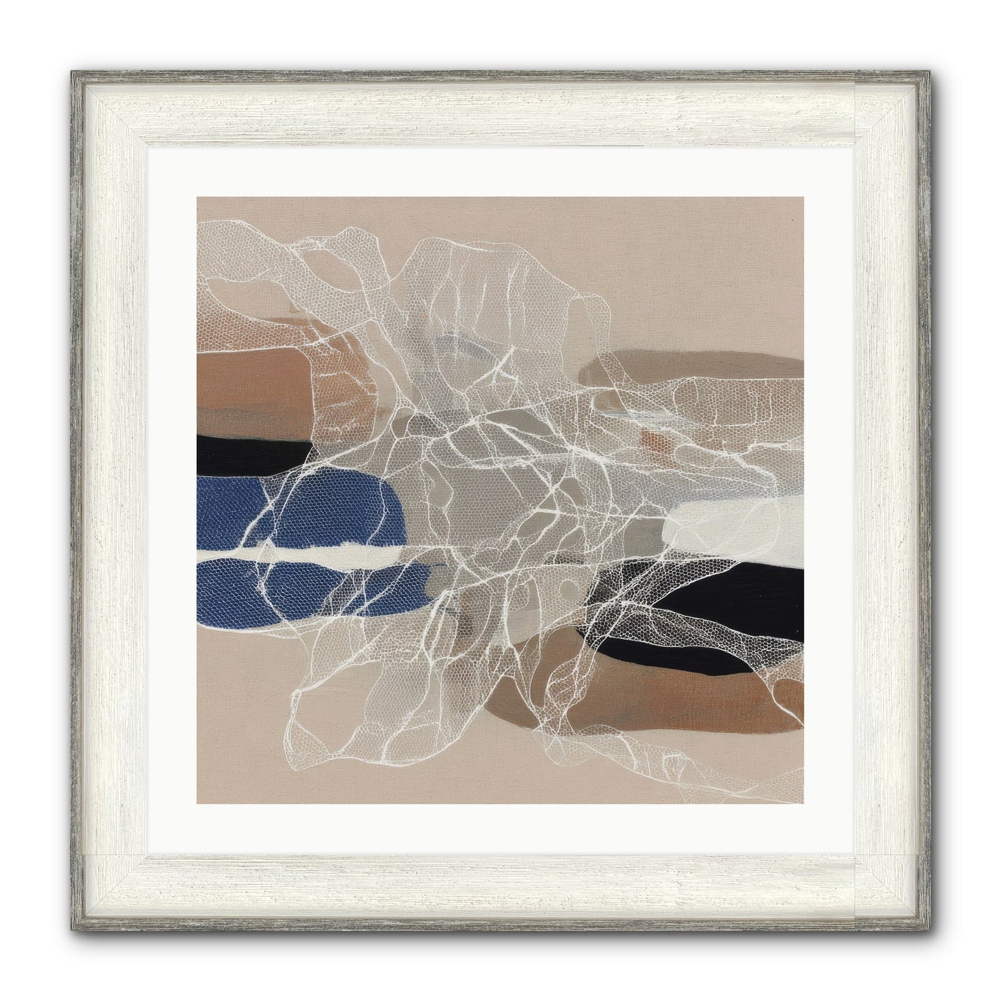Aegis Framed Print - Driftwood White 24x24