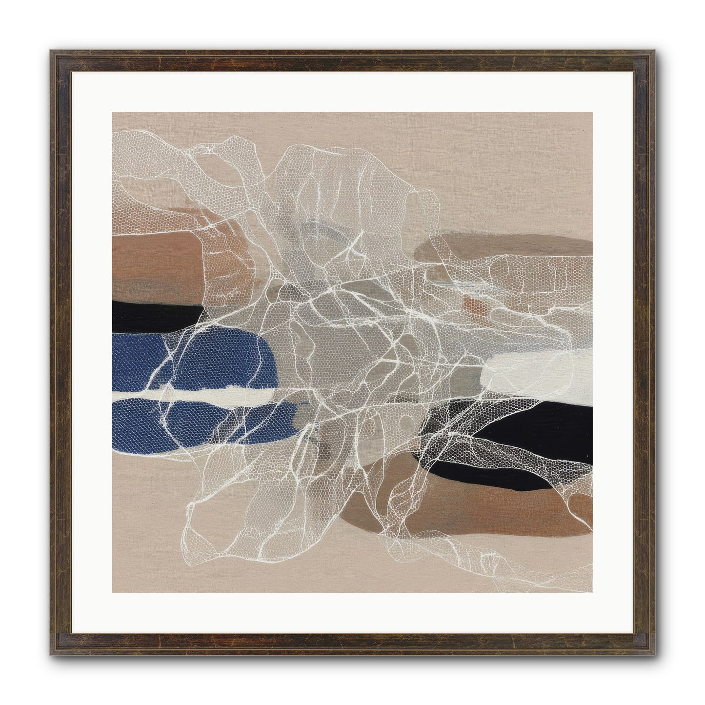Aegis Framed Print - Slimwoods Black/Gold 24x24