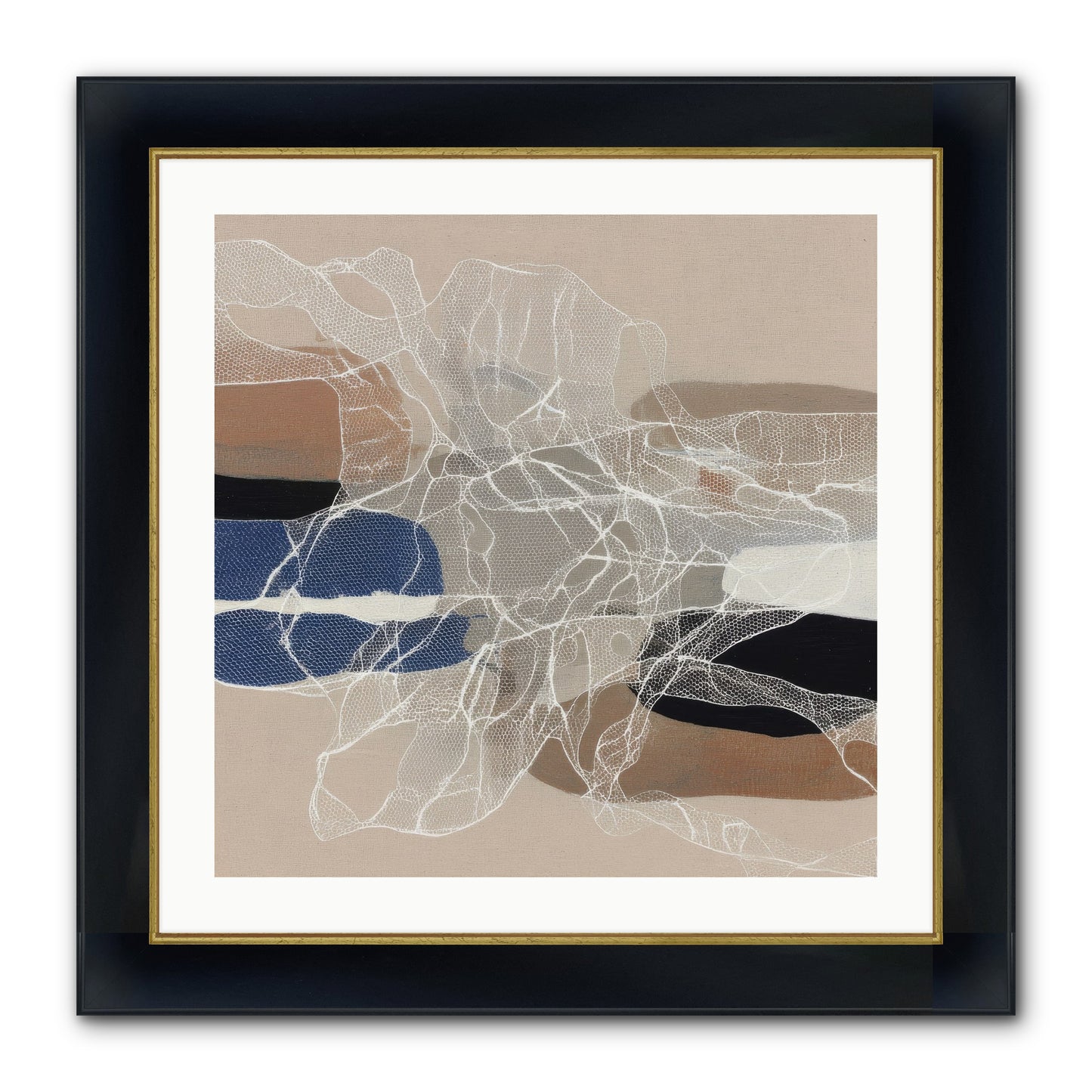 Aegis Framed Print - Wide Black w/Gold 24x24