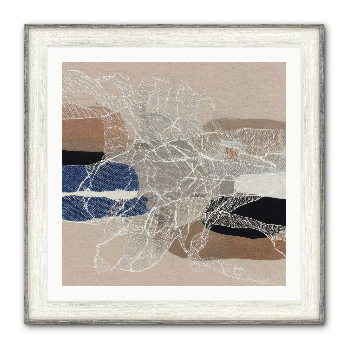 Aegis Framed Print - Driftwood White 30x30