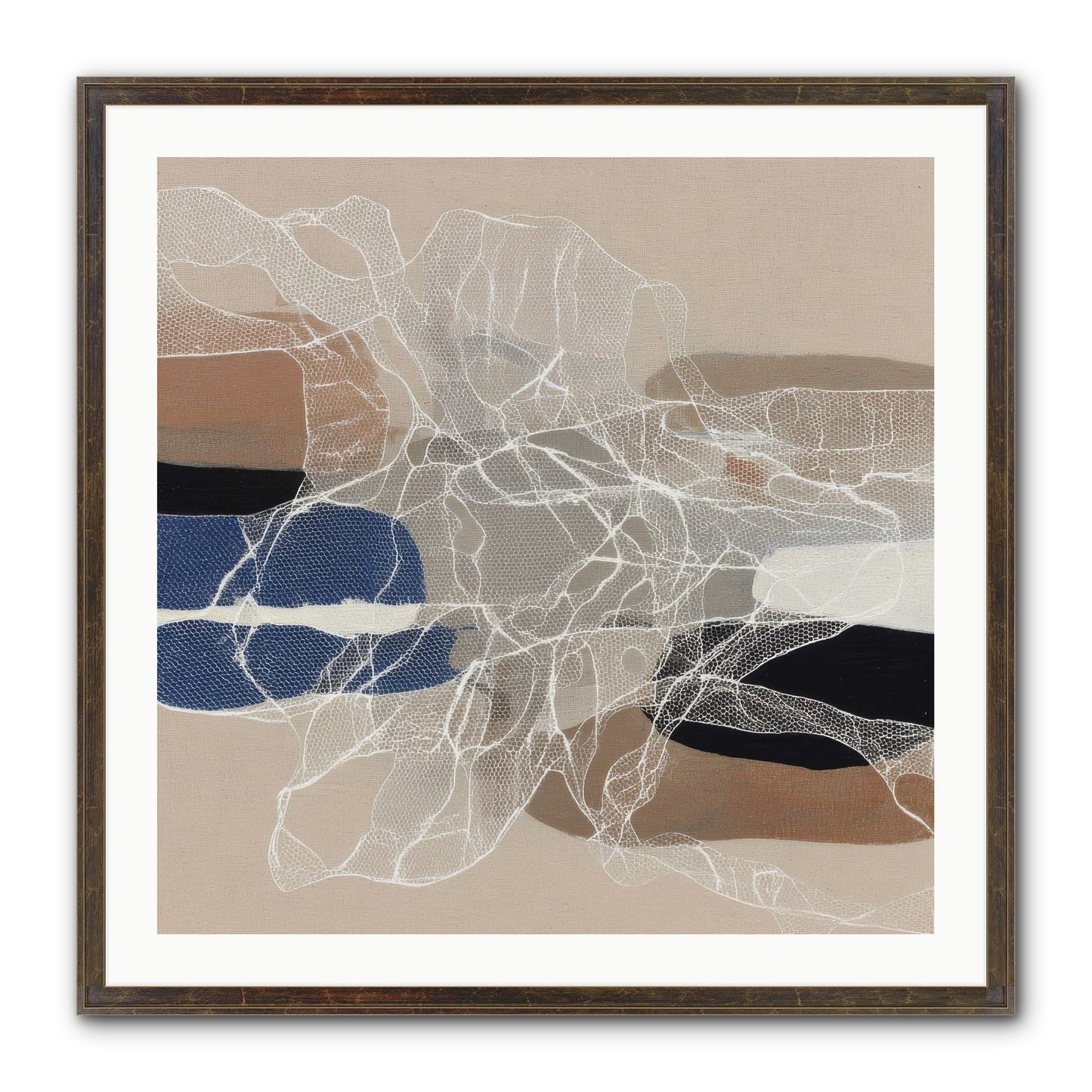 Aegis Framed Print - Slimwoods Black/Gold 30x30