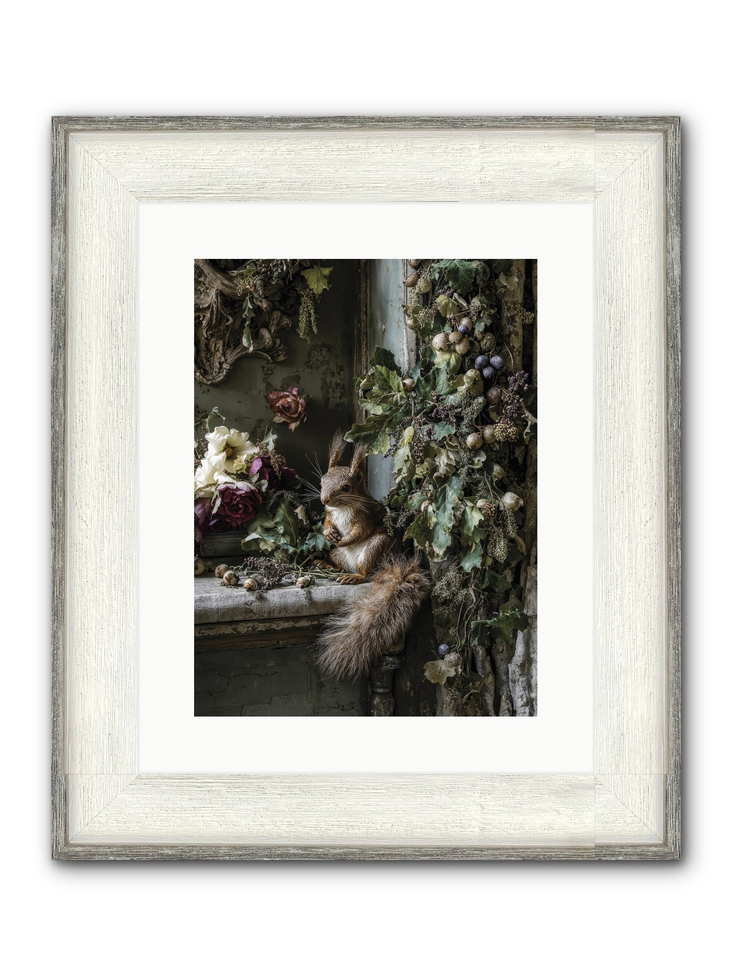 Aesop Framed Print - Driftwood White 12x16