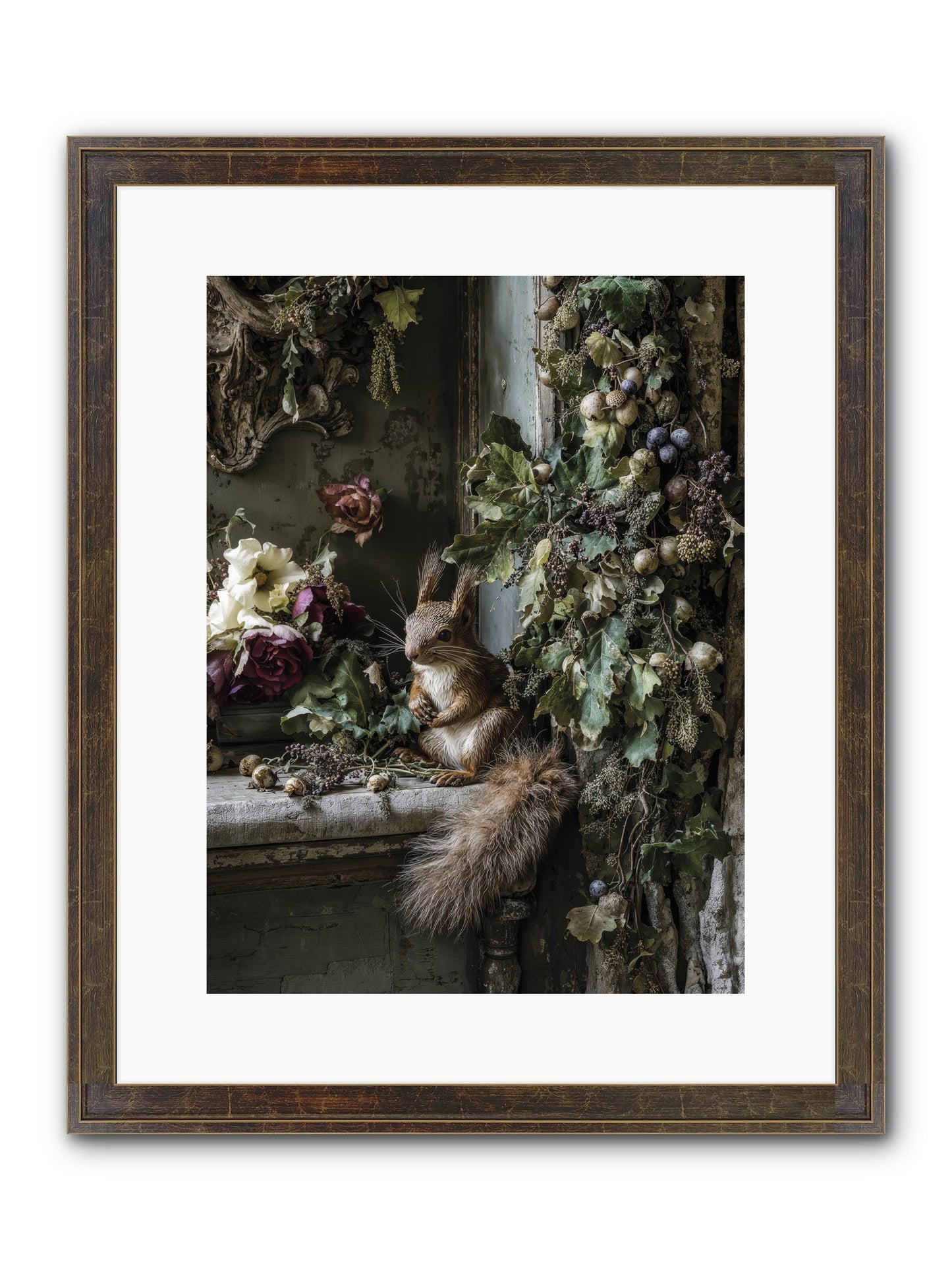 Aesop Framed Print - Slimwoods Black/Gold 12x16