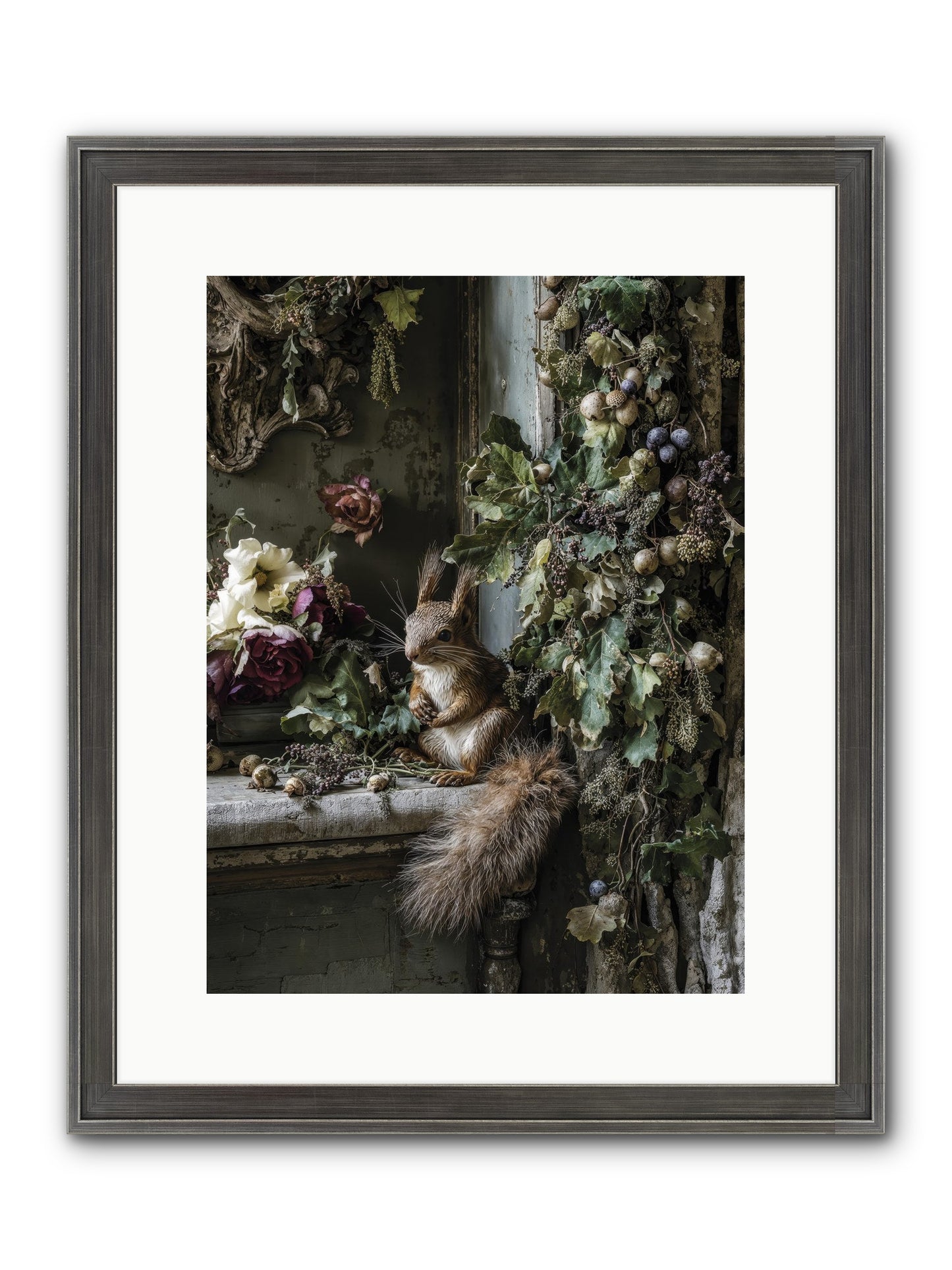 Aesop Framed Print - Slimwoods Black/Silver 12x16