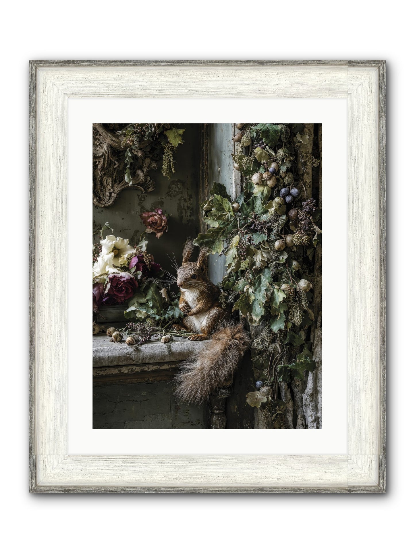 Aesop Framed Print - Driftwood White 18x24