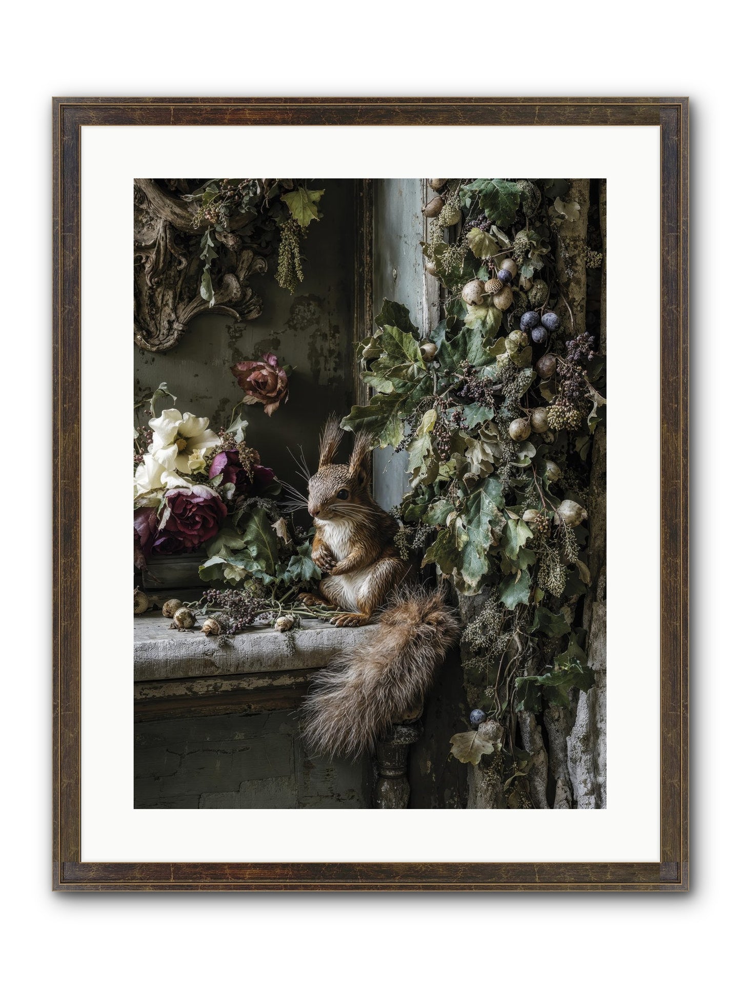 Aesop Framed Print - Slimwoods Black/Gold 18x24