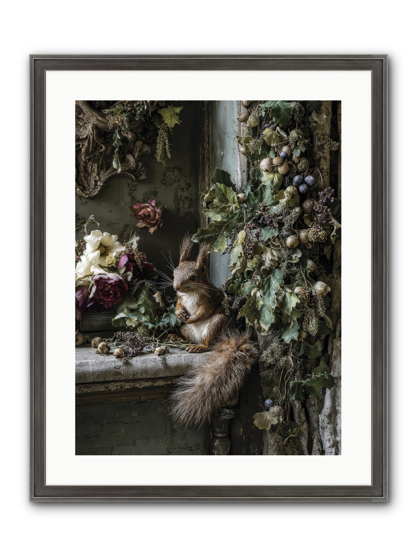 Aesop Framed Print - Slimwoods Black/Silver 18x24