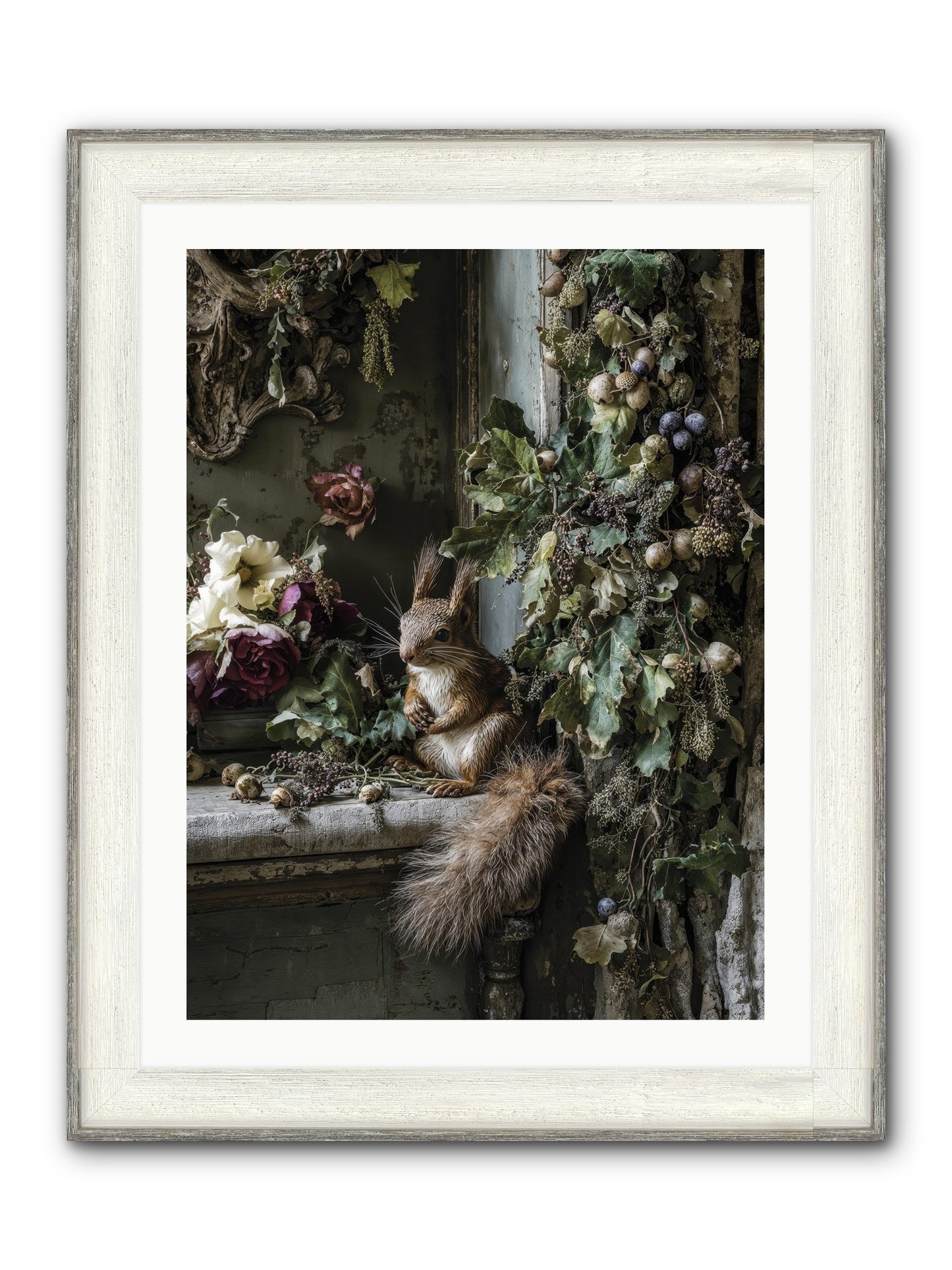 Aesop Framed Print - Driftwood White 24x32