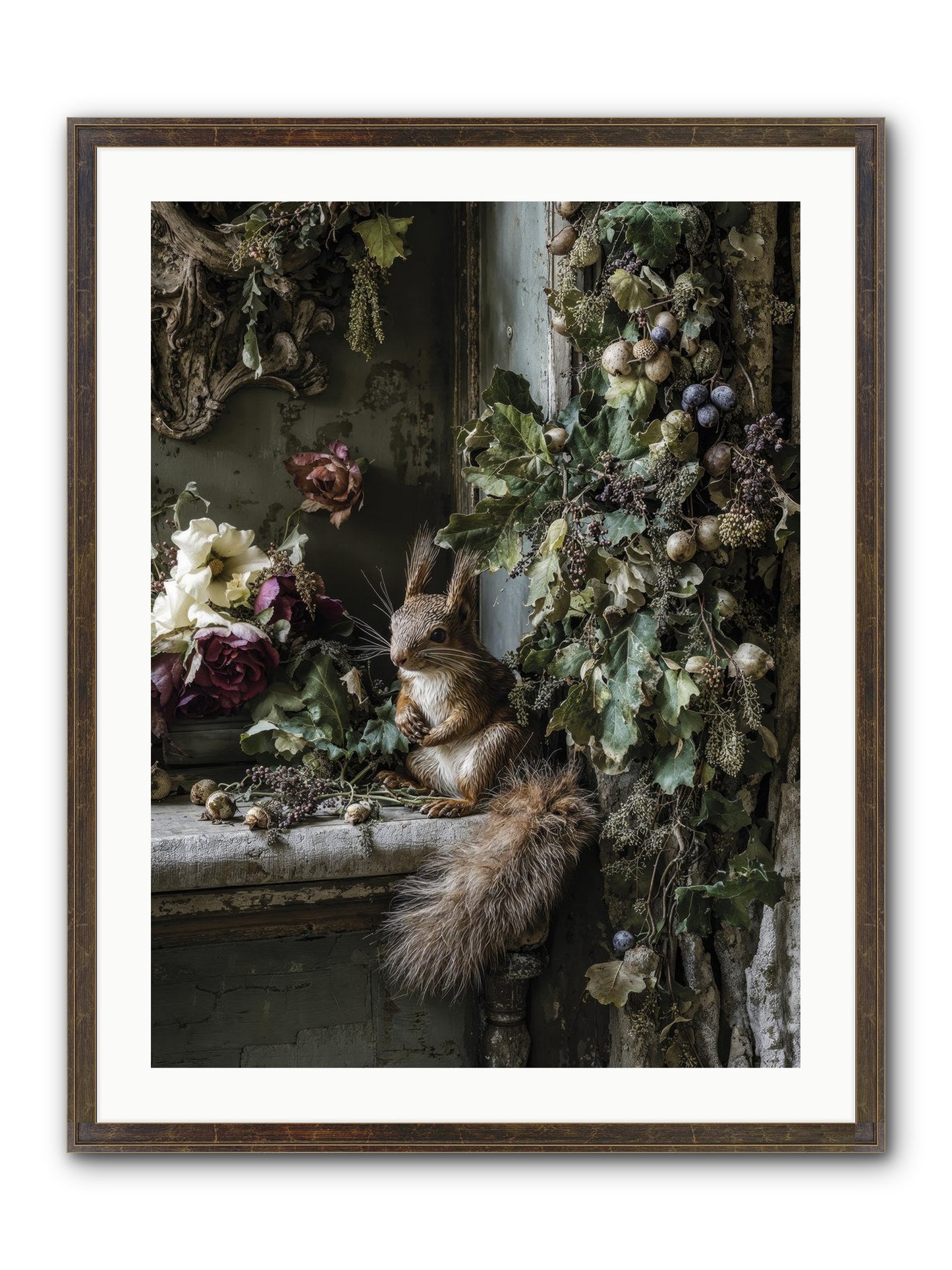 Aesop Framed Print - Slimwoods Black/Gold 24x32