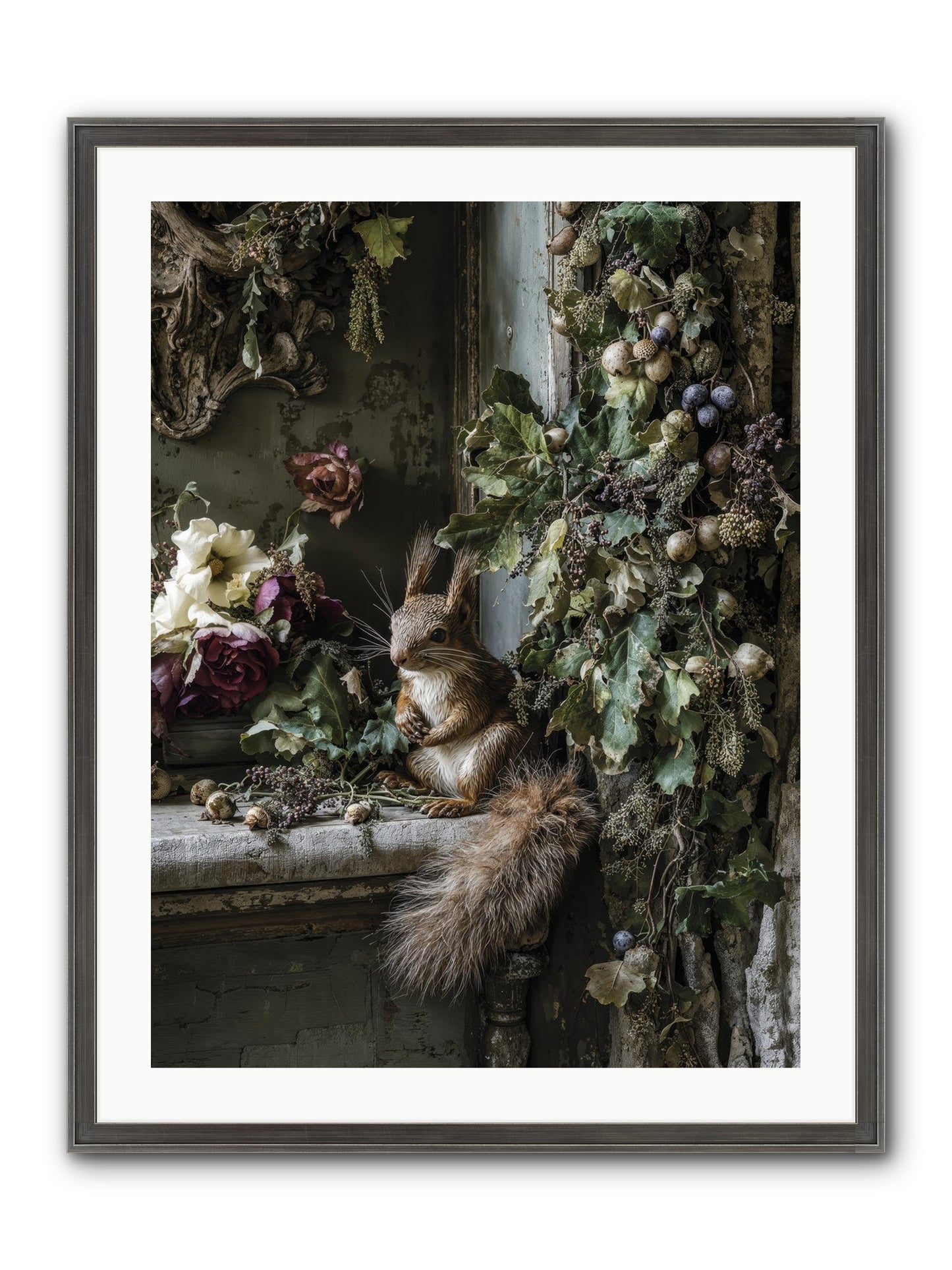 Aesop Framed Print - Slimwoods Black/Silver 24x32