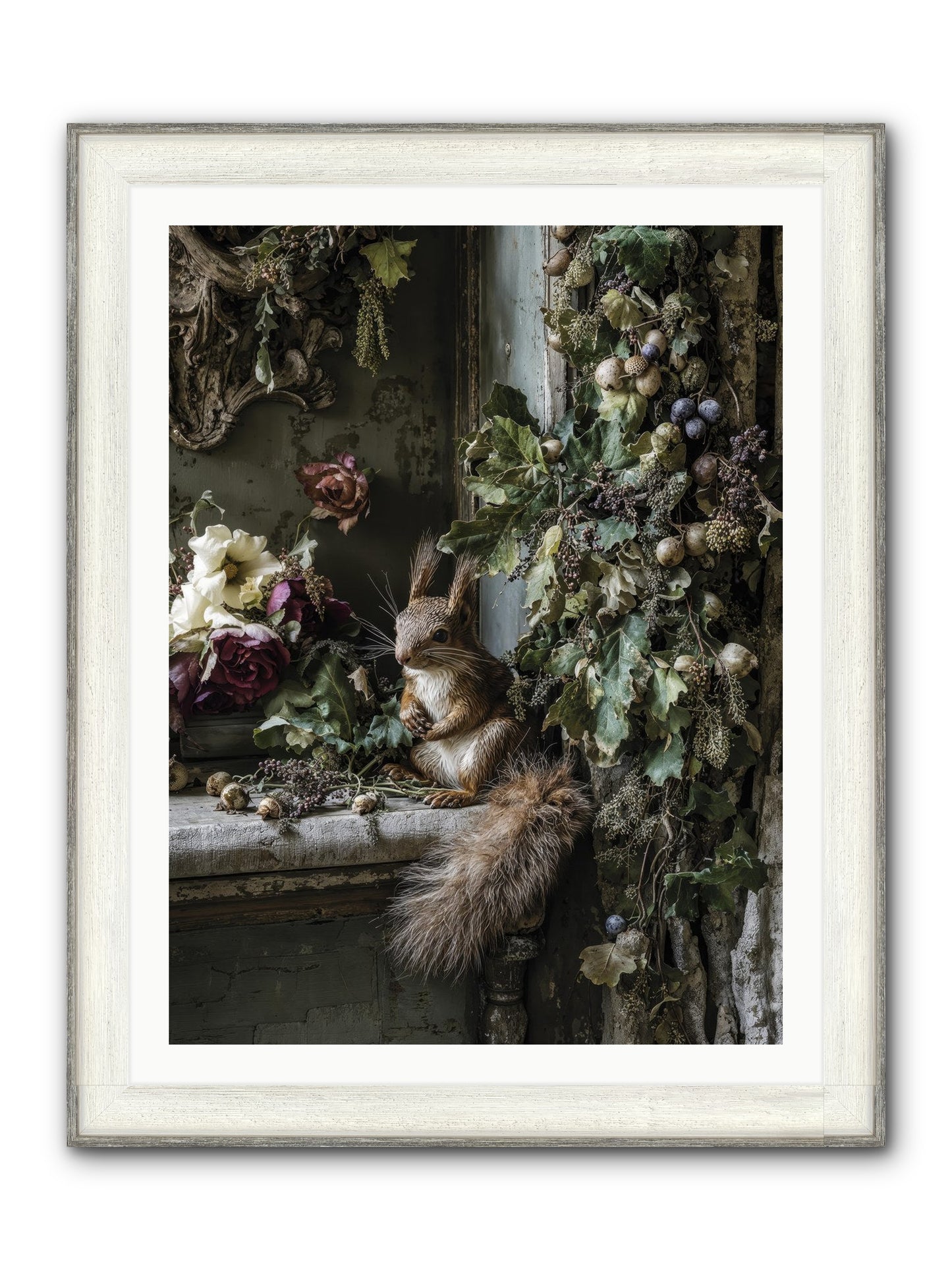 Aesop Framed Print - Driftwood White 30x40