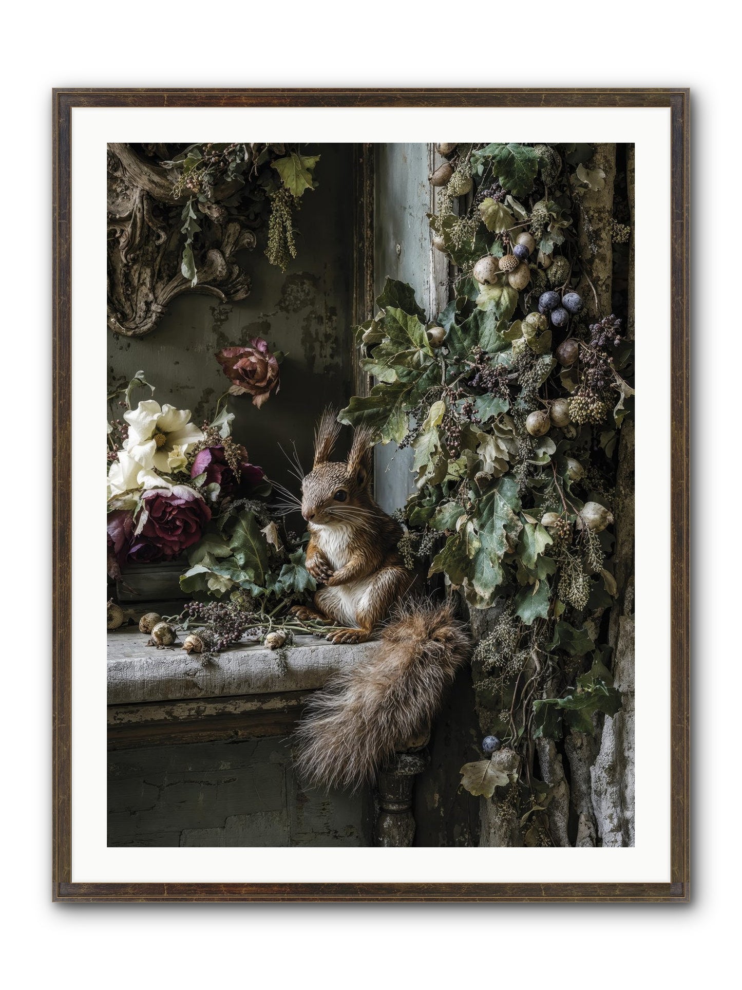 Aesop Framed Print - Slimwoods Black/Gold 30x40